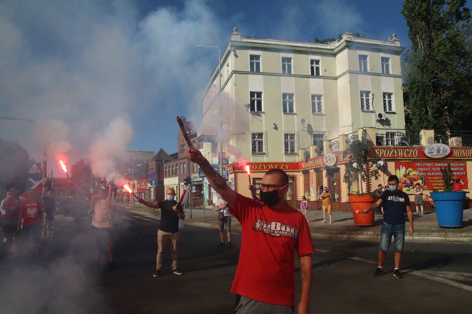Zablokowali ruch na placu Wilsona aby oddać hołd powstańcom