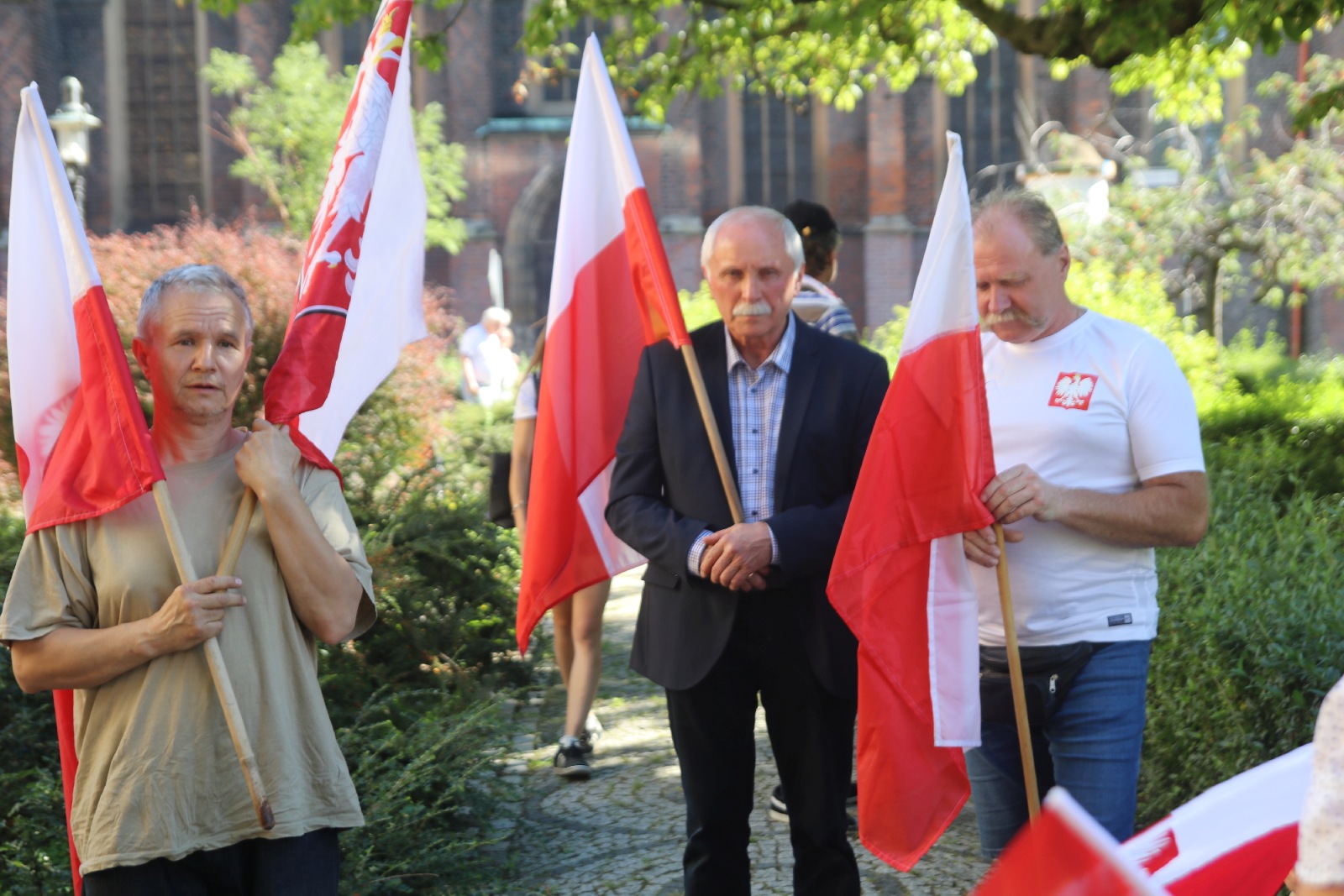 Zablokowali ruch na placu Wilsona aby oddać hołd powstańcom
