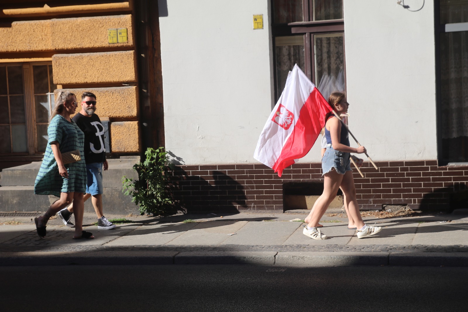 Zablokowali ruch na placu Wilsona aby oddać hołd powstańcom