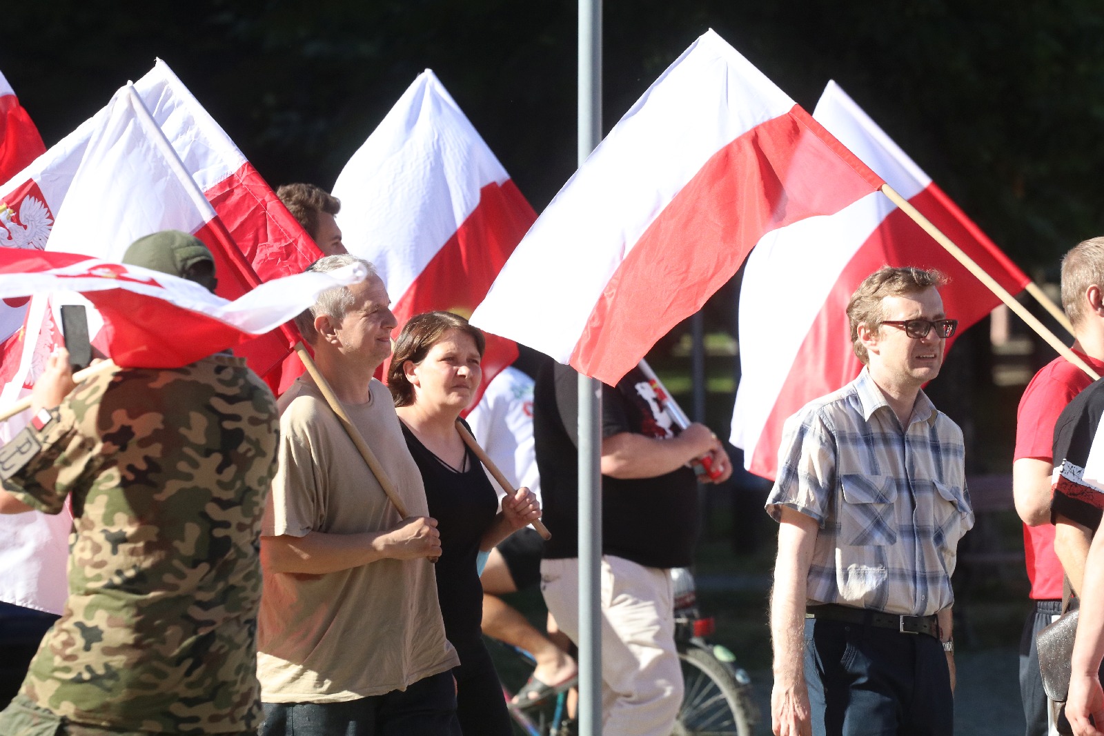 Zablokowali ruch na placu Wilsona aby oddać hołd powstańcom