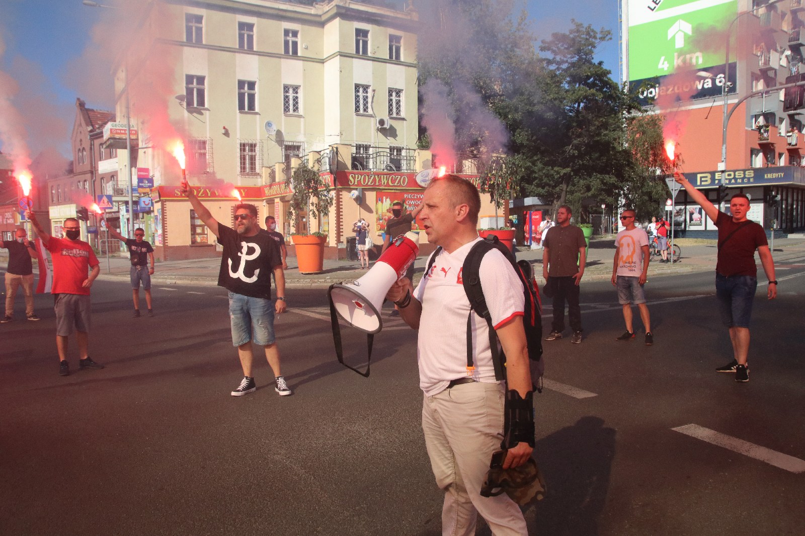 Zablokowali ruch na placu Wilsona aby oddać hołd powstańcom