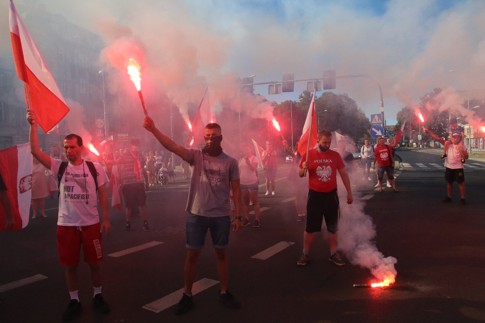 Zablokowali ruch na placu Wilsona aby oddać hołd powstańcom