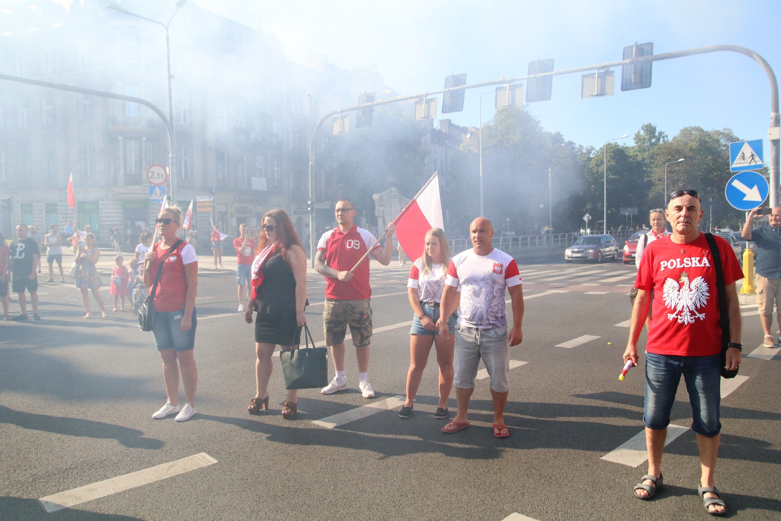 Zablokowali ruch na placu Wilsona aby oddać hołd powstańcom