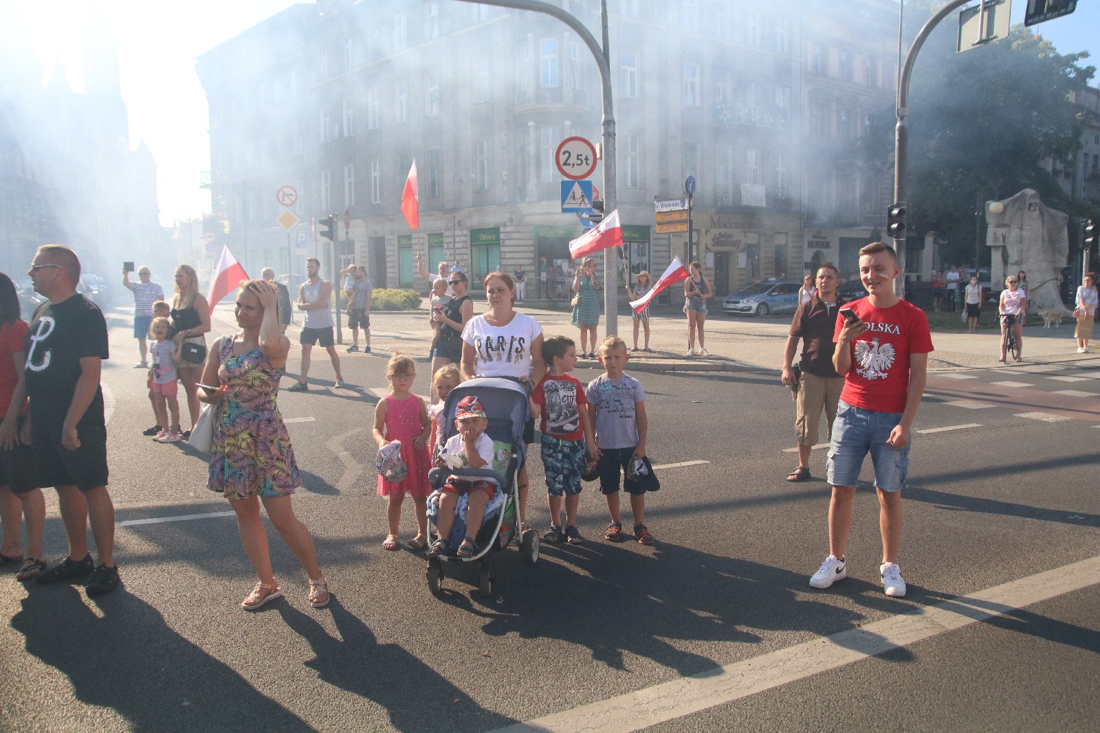 Zablokowali ruch na placu Wilsona aby oddać hołd powstańcom