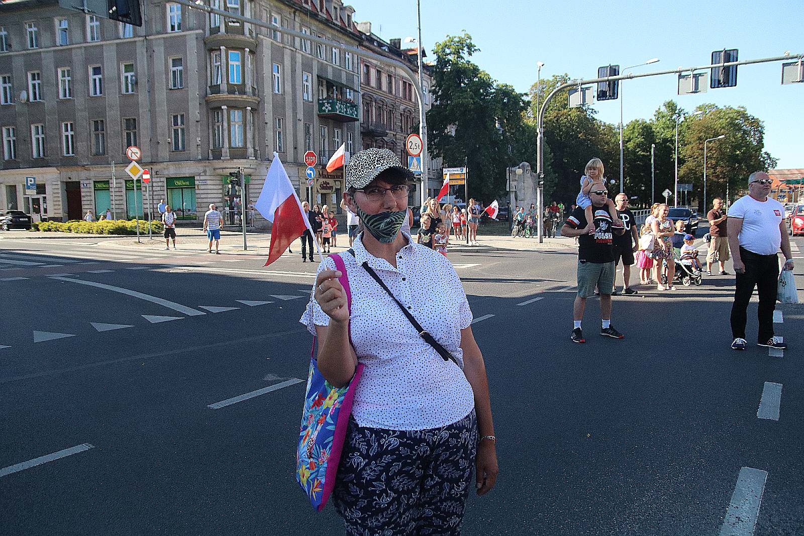 Zablokowali ruch na placu Wilsona aby oddać hołd powstańcom
