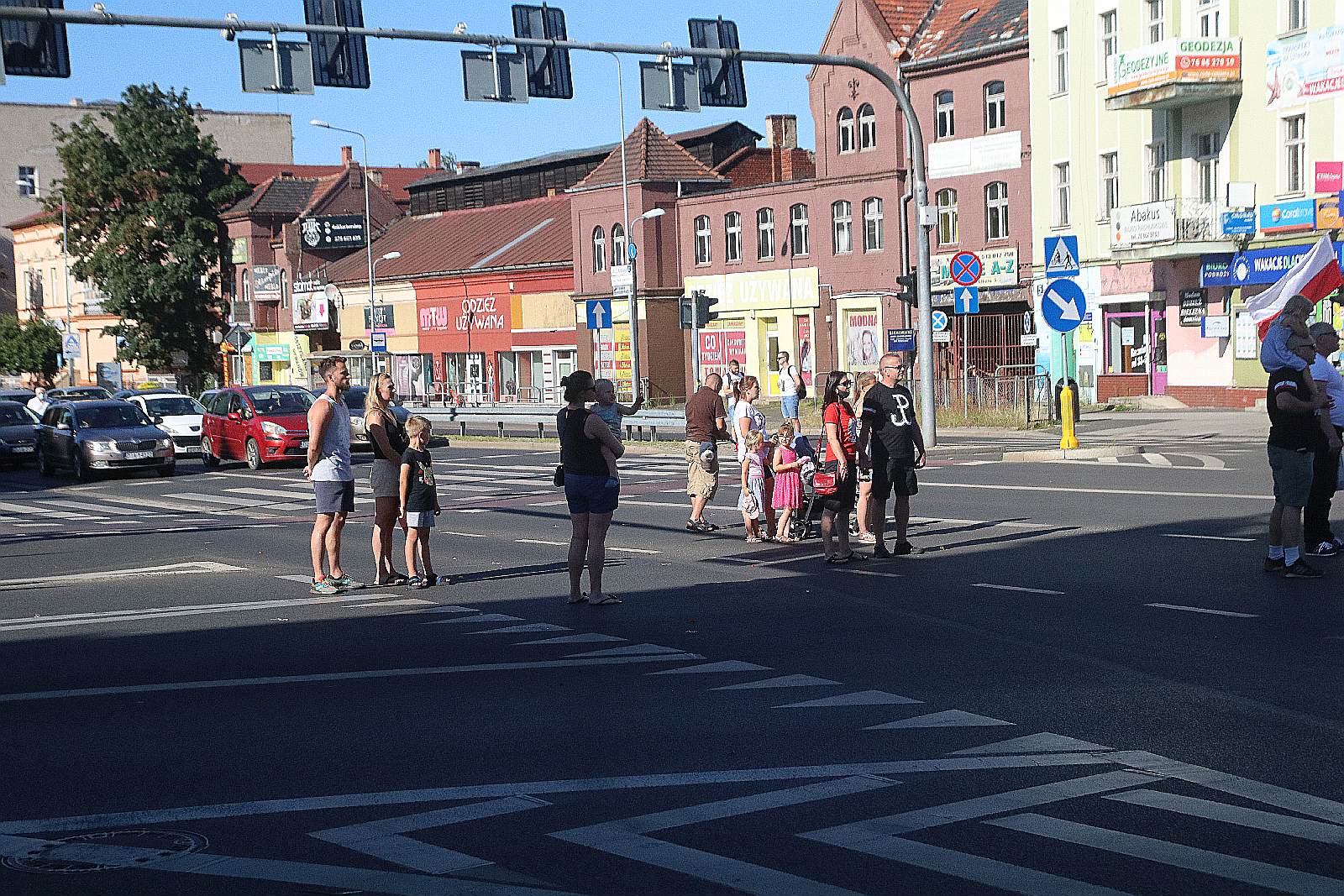 Zablokowali ruch na placu Wilsona aby oddać hołd powstańcom