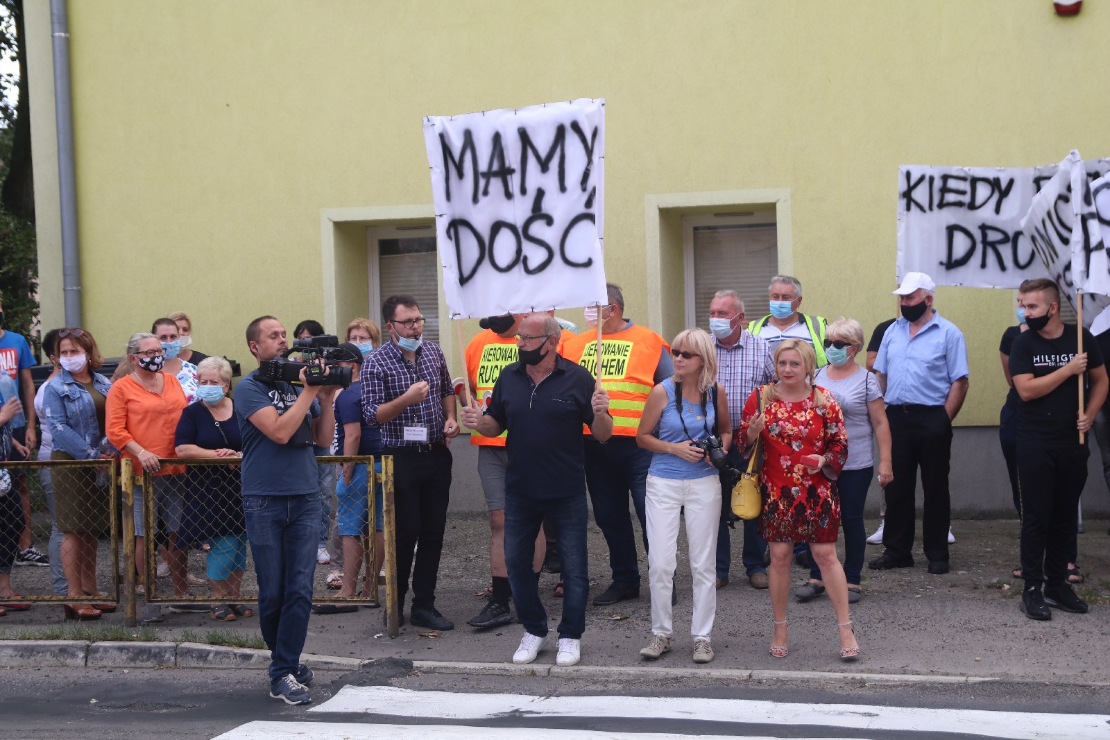 Mieszkańcy Koskowic blokowali drogę powiatową