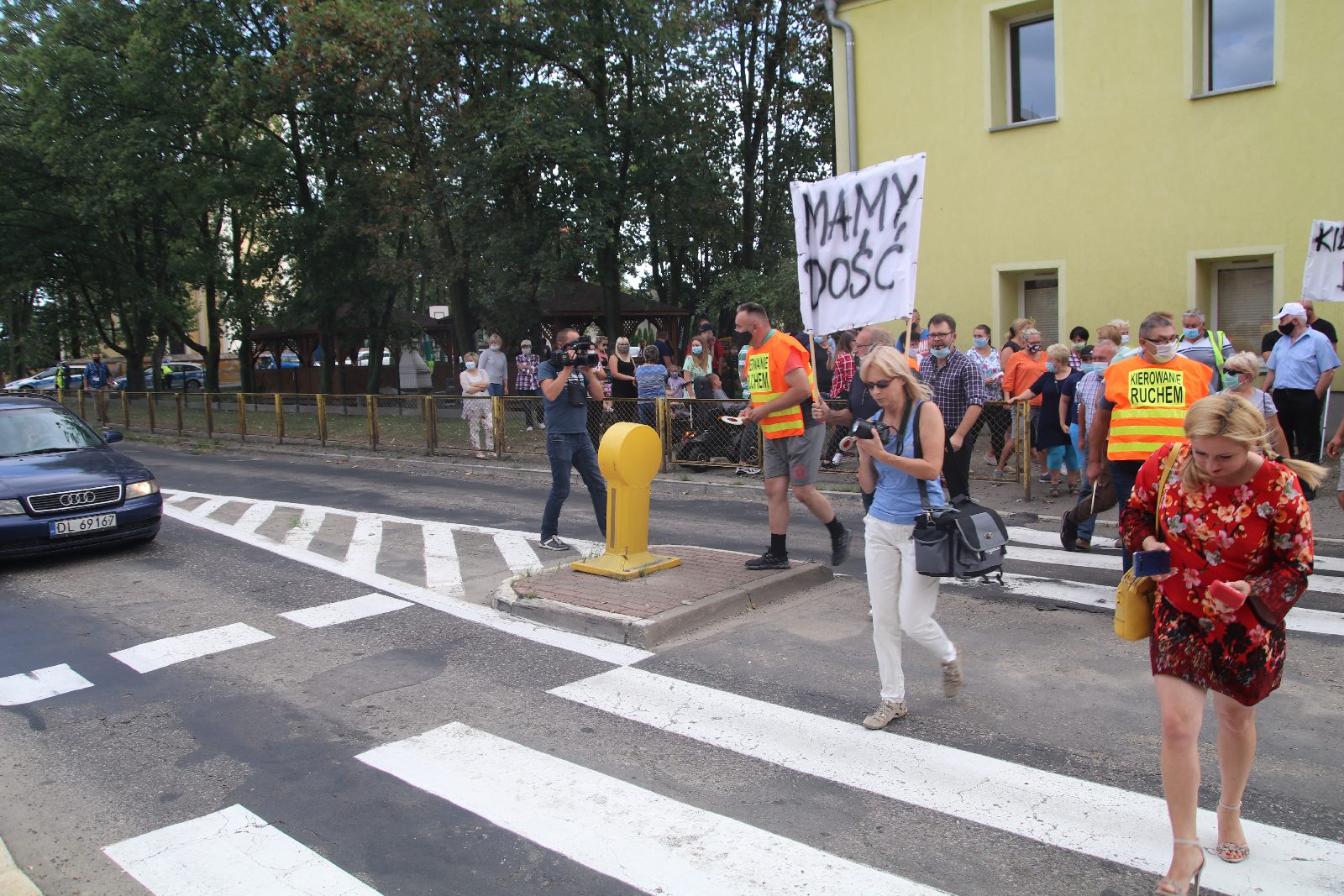 Mieszkańcy Koskowic blokowali drogę powiatową