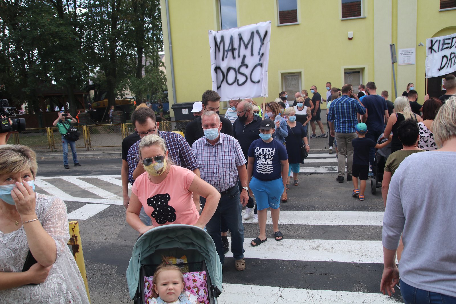 Mieszkańcy Koskowic blokowali drogę powiatową