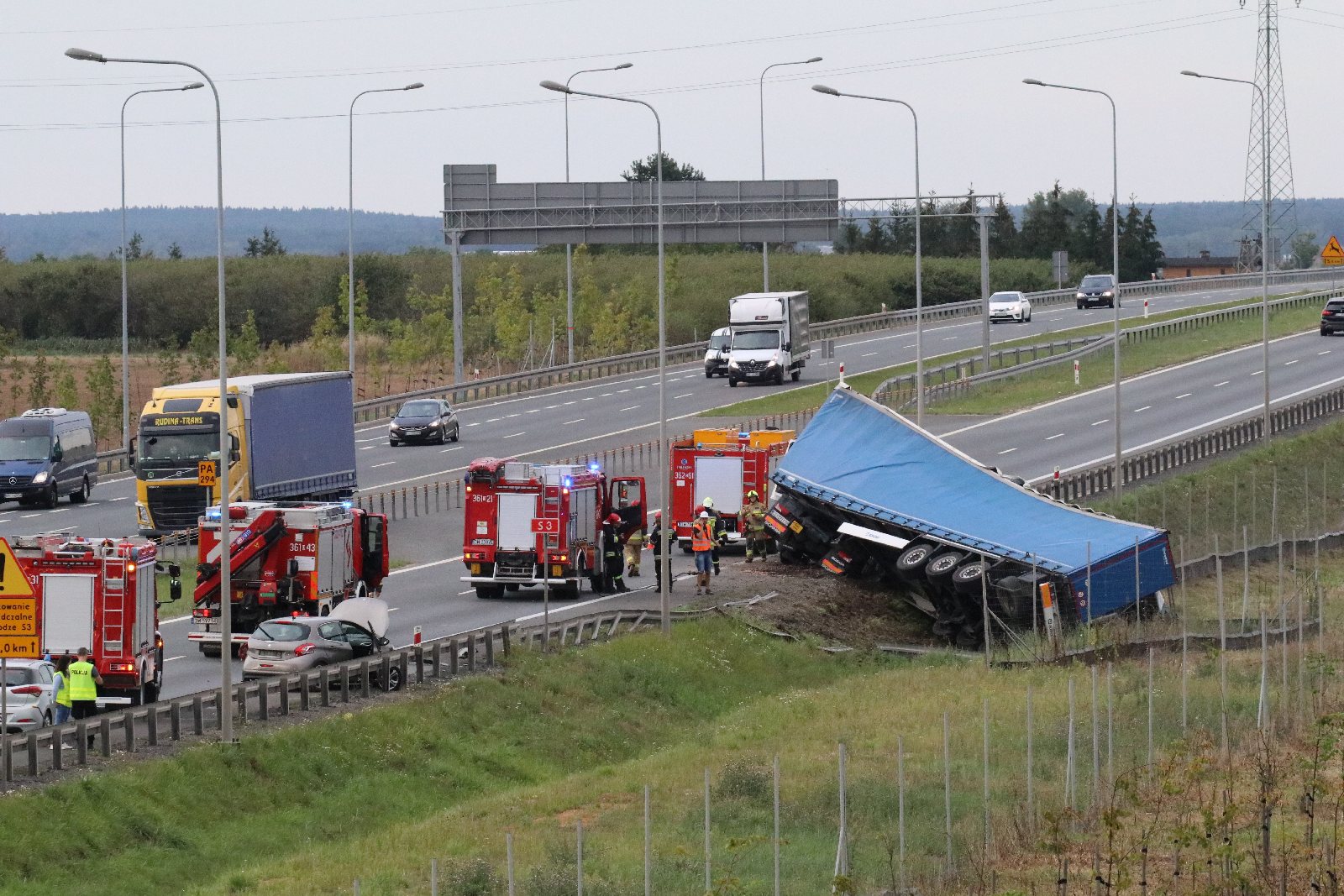 Wypadek na trasie S3. Są utrudnienia w ruchu	