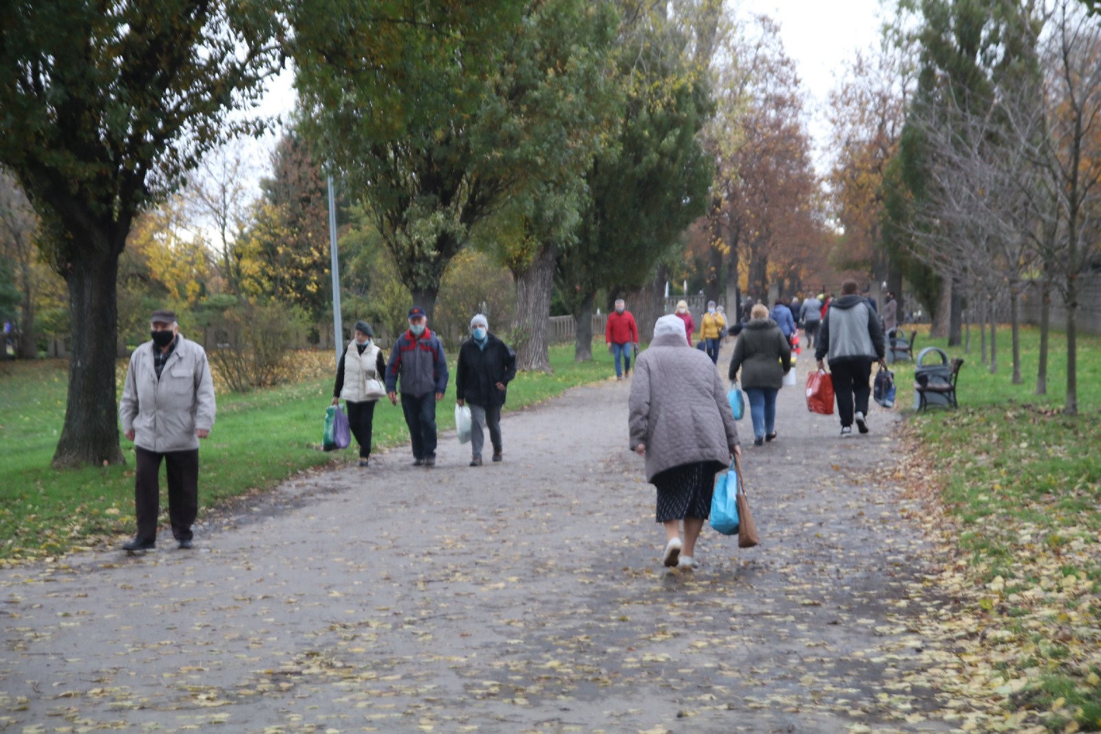 Spokojnie na legnickim cmentarzu w pierwszym dniu po otwarciu