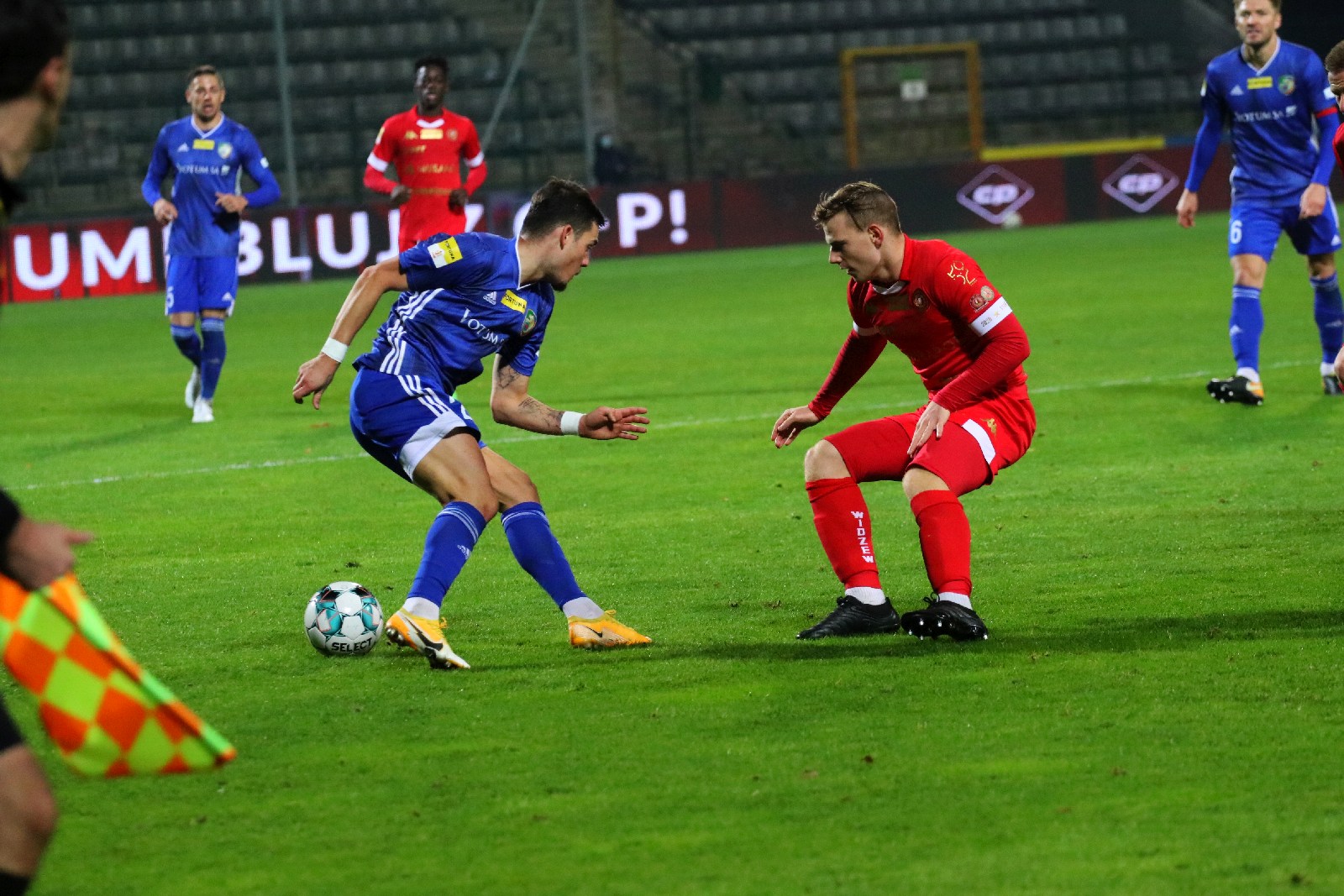 Szczęśliwy remis piłkarzy Miedzi Legnica z Widzewem Łódź