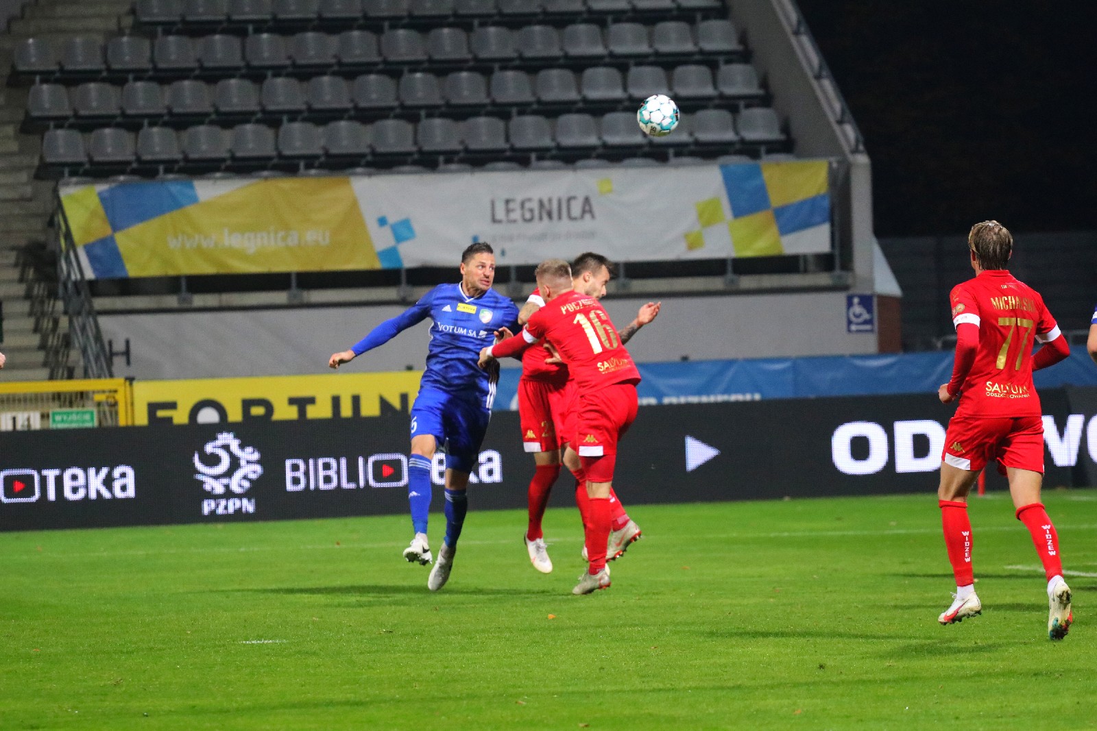 Szczęśliwy remis piłkarzy Miedzi Legnica z Widzewem Łódź