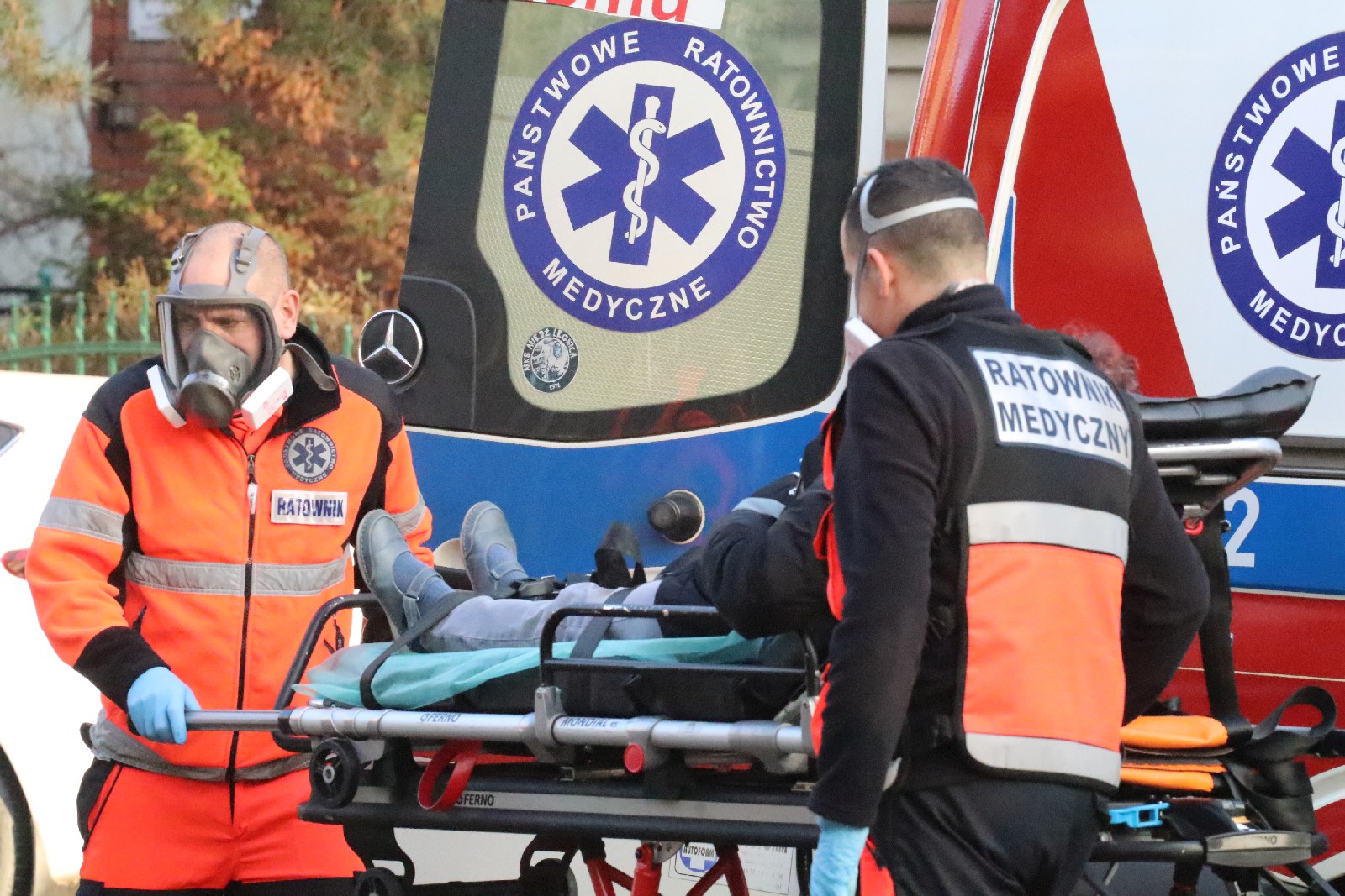 Wypadek na Rataja. Dwie osoby odwiezione do szpitala