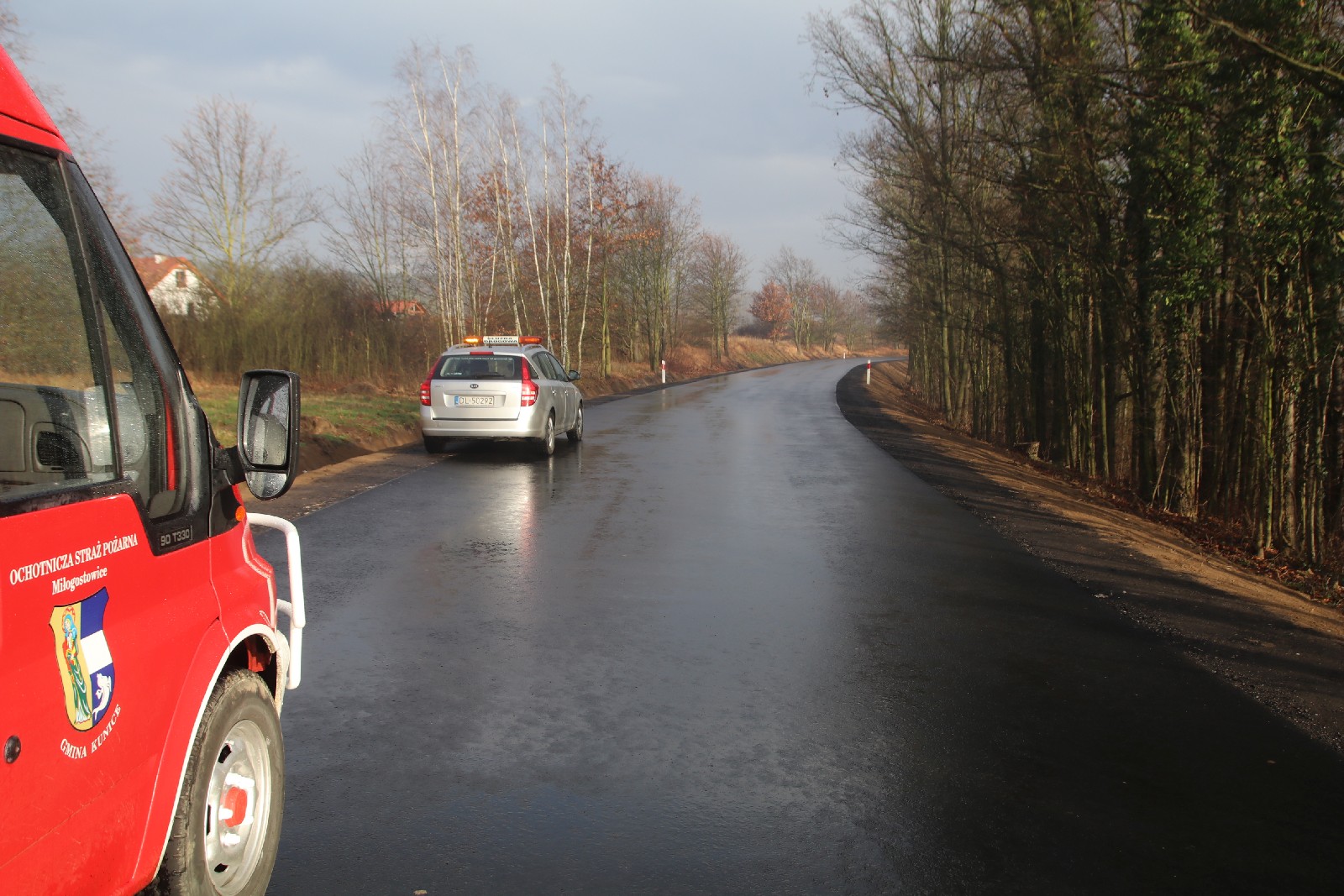 Otwarcie drogi między Bieniowicami a Szczytnikami nad Kaczawą