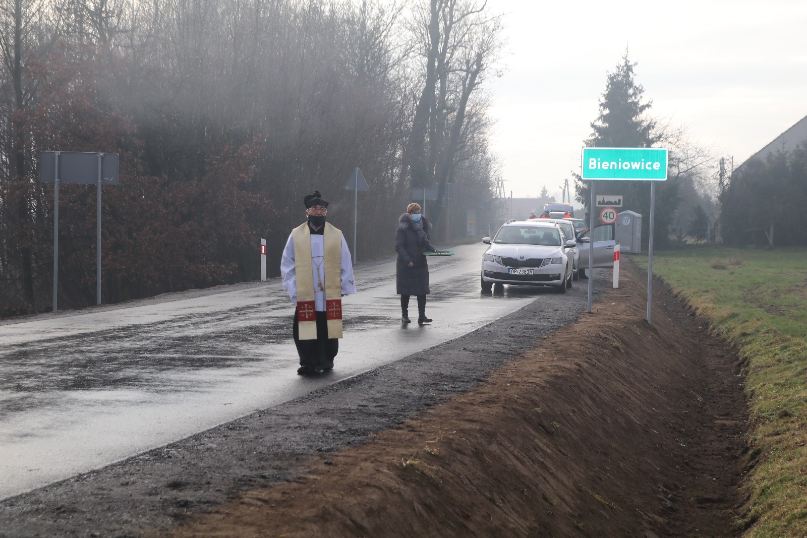 Otwarcie drogi między Bieniowicami a Szczytnikami nad Kaczawą
