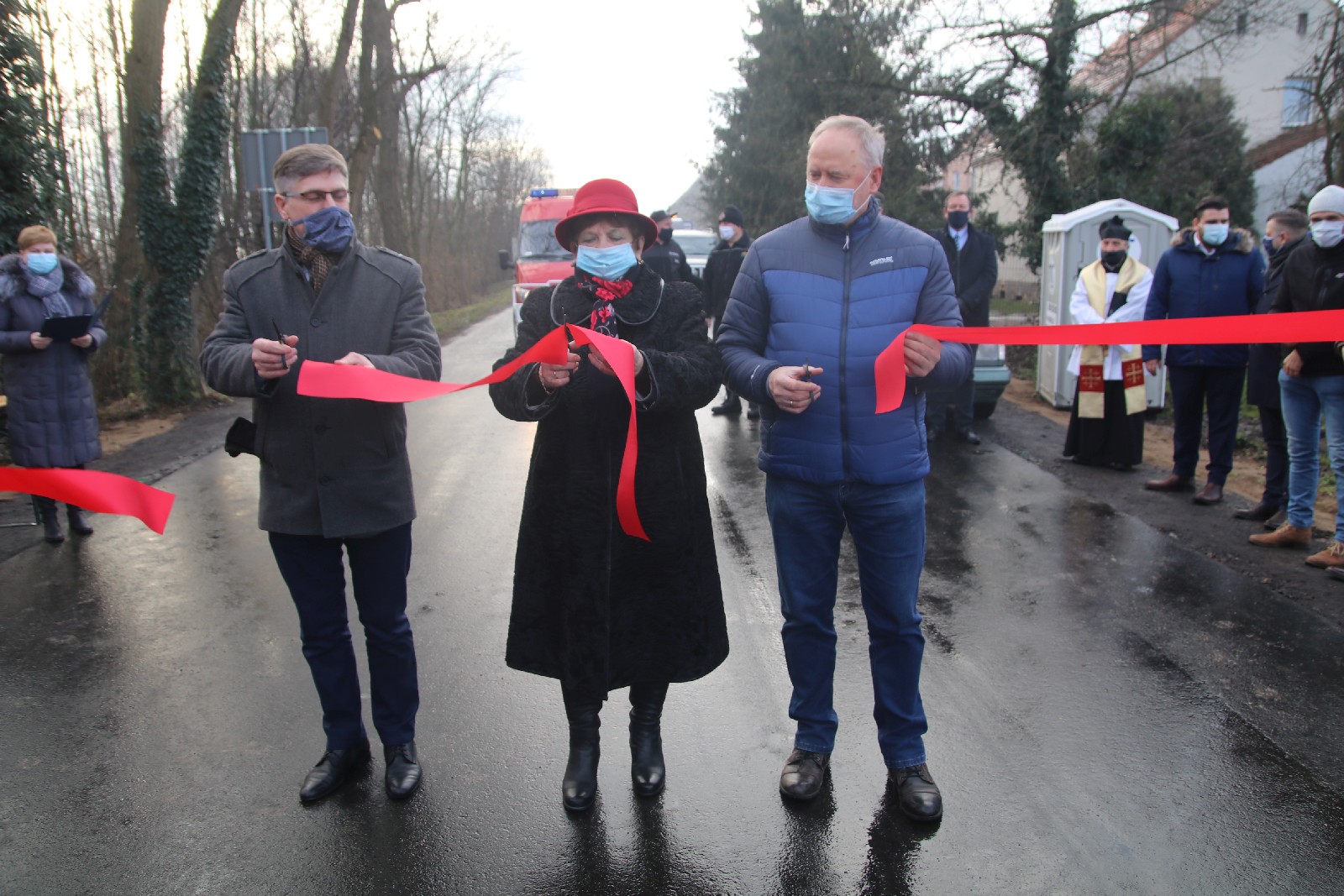 Otwarcie drogi między Bieniowicami a Szczytnikami nad Kaczawą