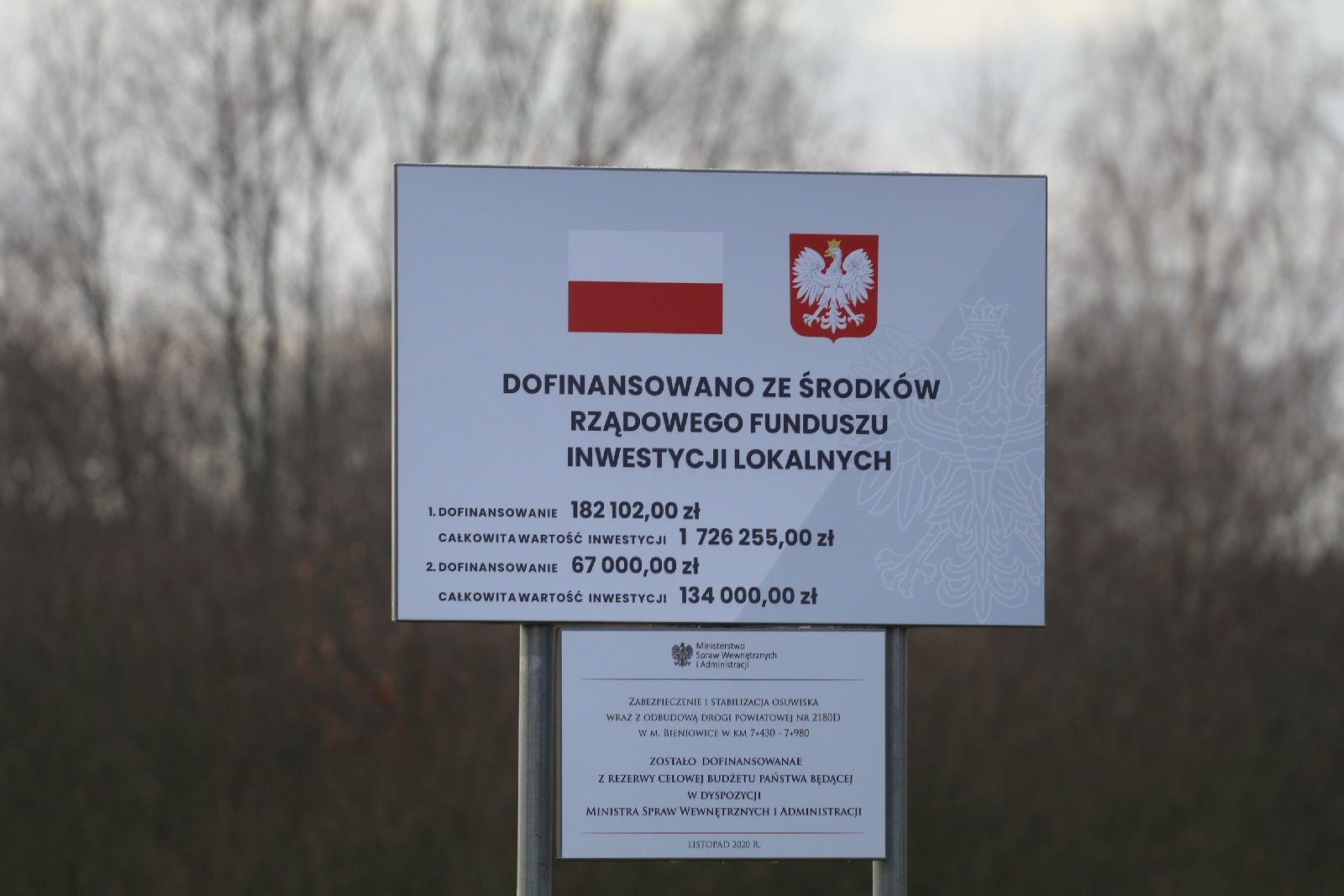 Otwarcie drogi między Bieniowicami a Szczytnikami nad Kaczawą