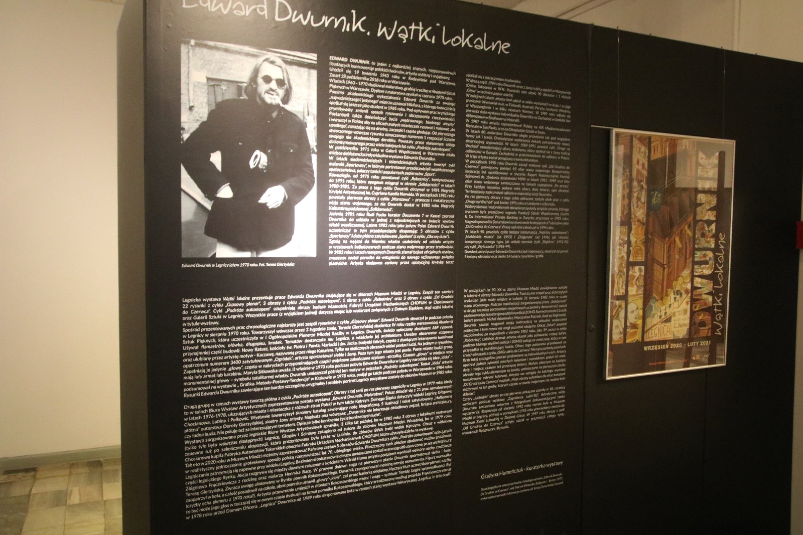 Legnicka wystawa Wątki lokalne Edwarda Dwurnika