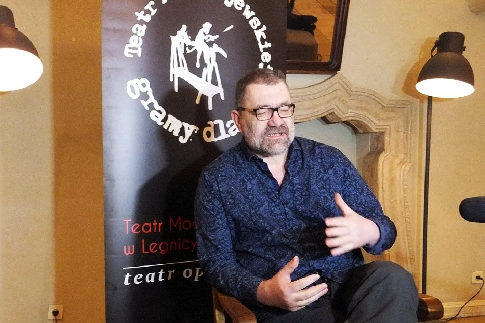 Jacek Głomb jest dyrektorem teatru od sierpnia 1994