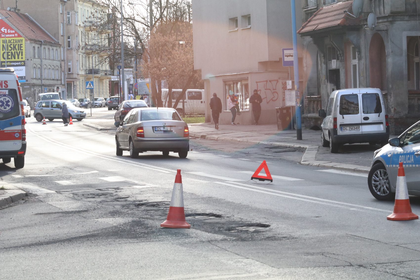 Potrącenie na przejściu dla pieszych