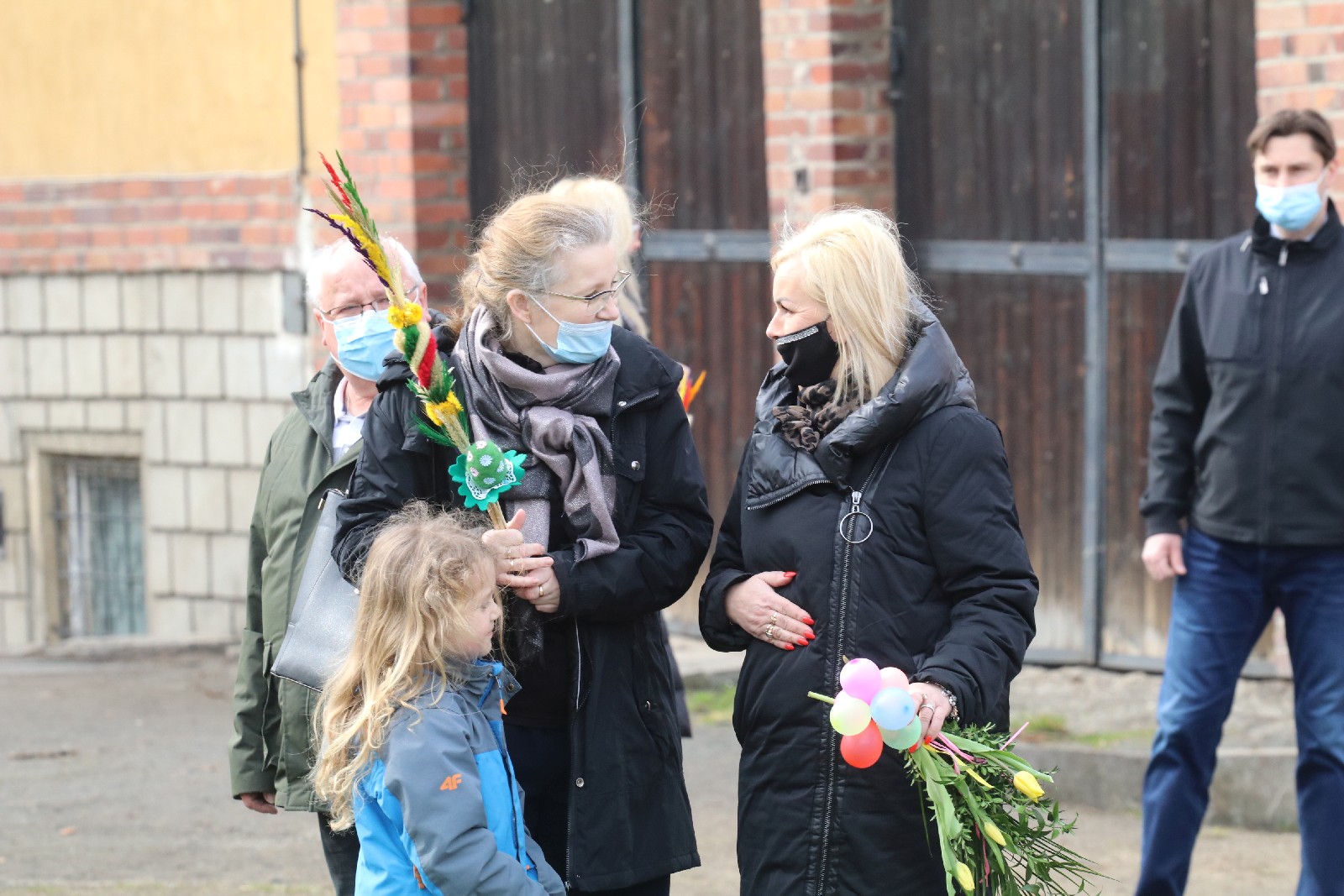 Inscenizacja wjazdu Pana Jezusa na osiołku do Jerozolimy