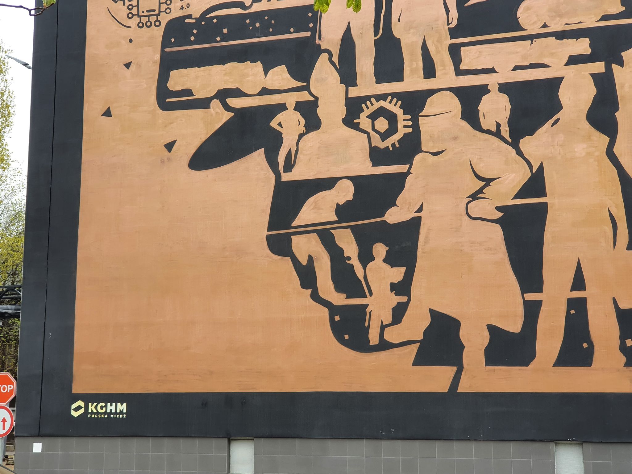Zobacz mural miedzią malowany z okazji jubileuszu KGHM