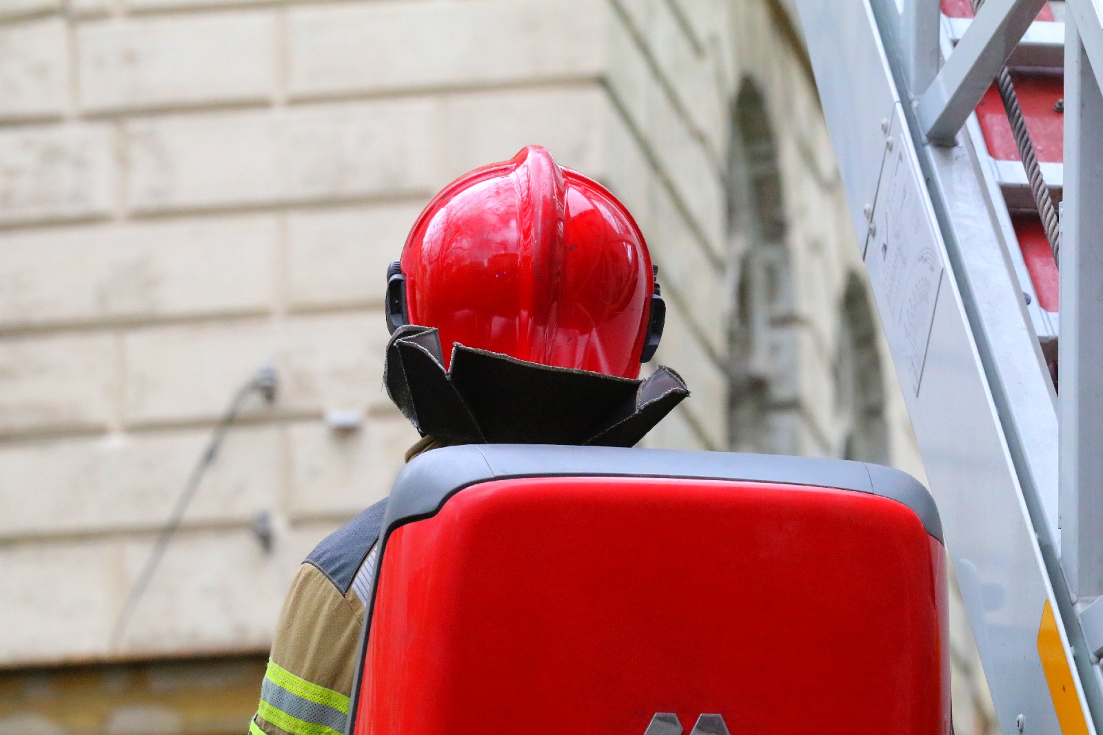 Pożar zabytkowego budynku, w którym był radziecki szpital