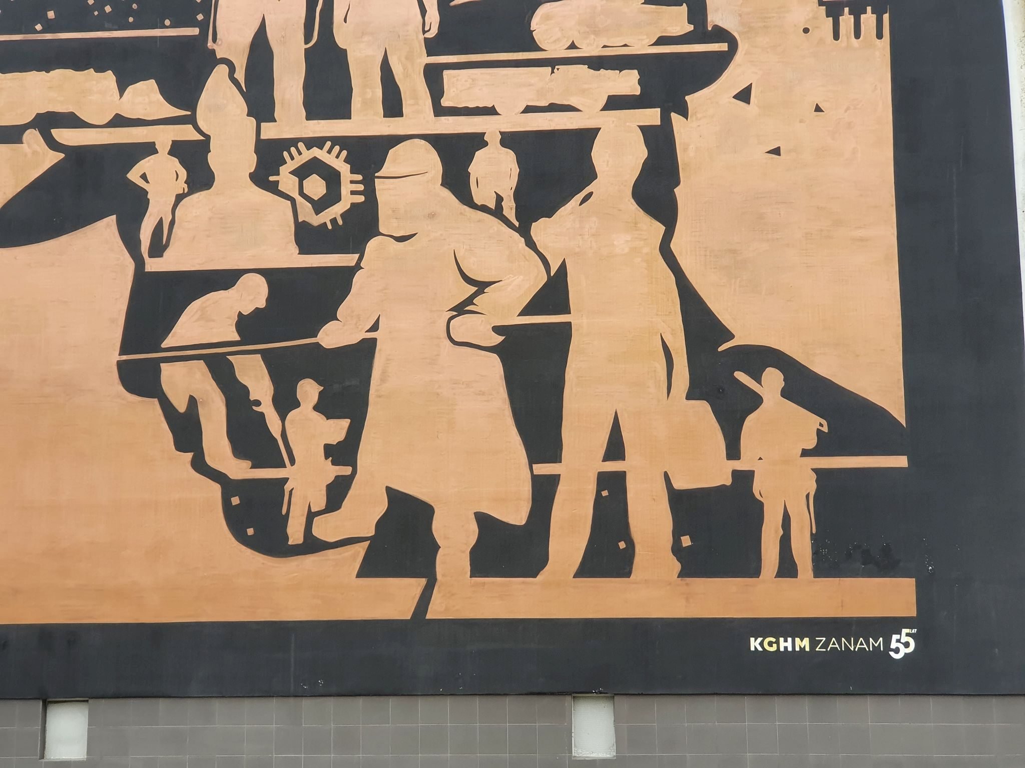Zobacz mural miedzią malowany z okazji jubileuszu KGHM
