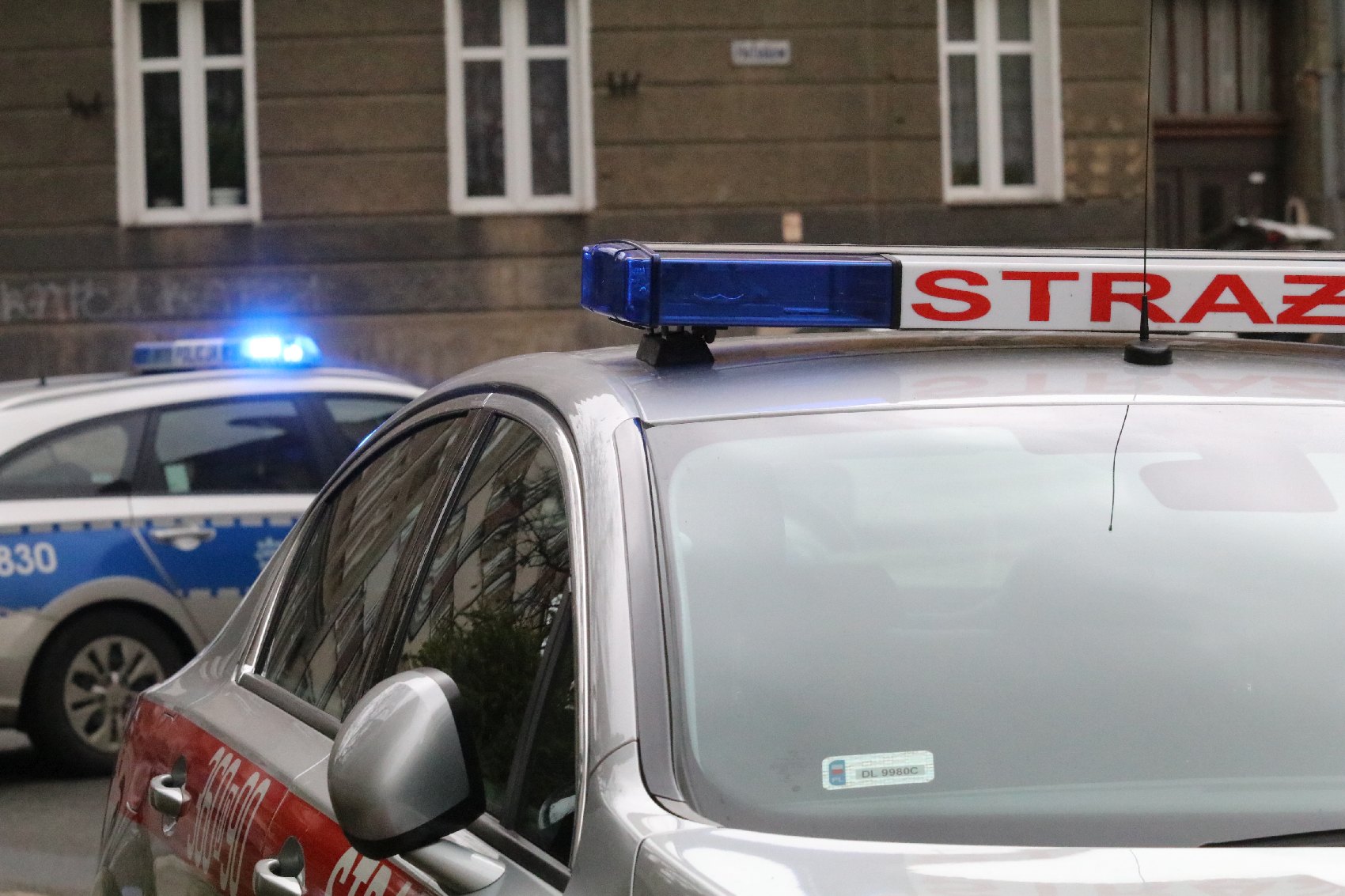 Pożar zabytkowego budynku, w którym był radziecki szpital