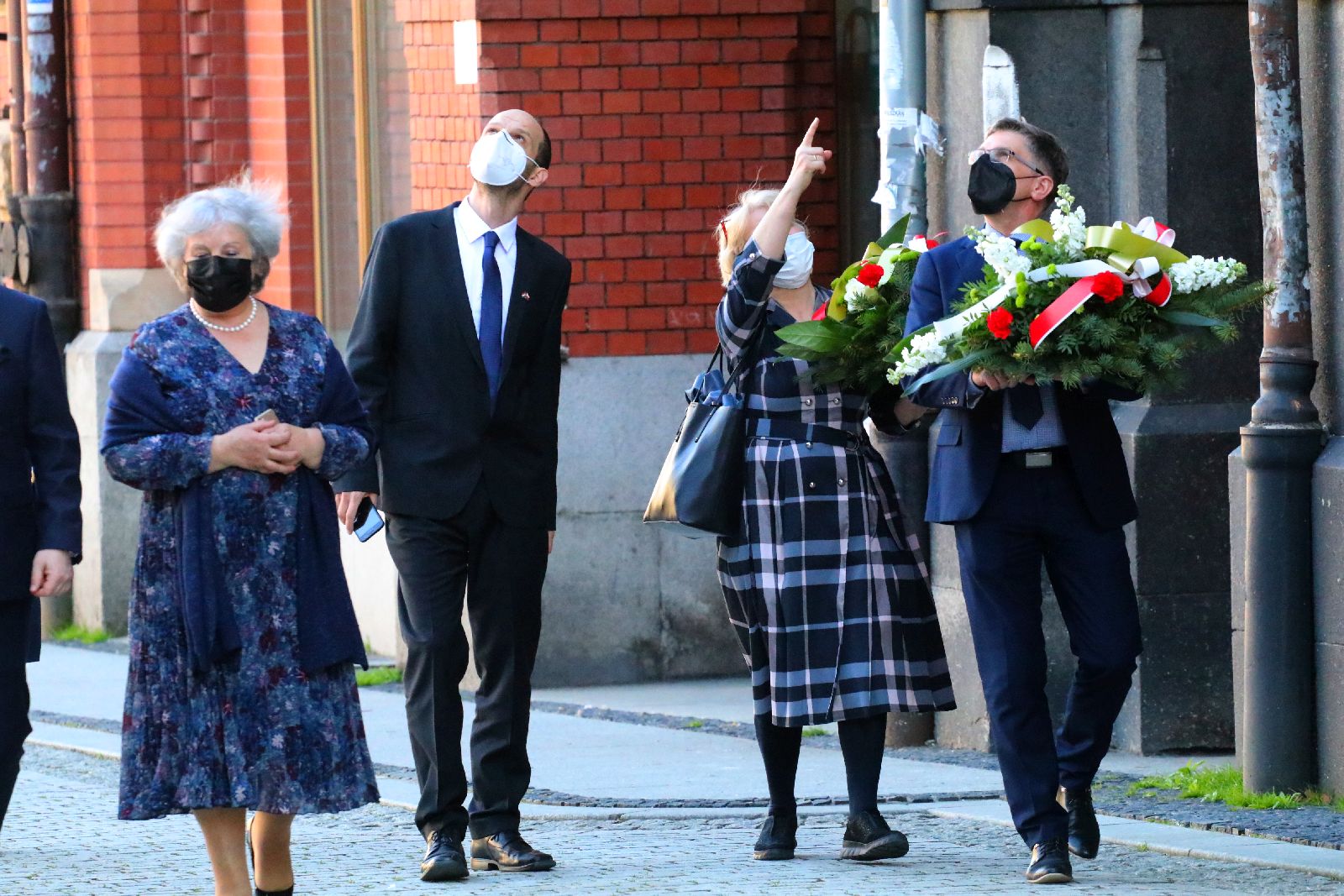 Tibor Gerencsér i Sandor Nedeczky z kurtuazyjną wizytą w Legnicy