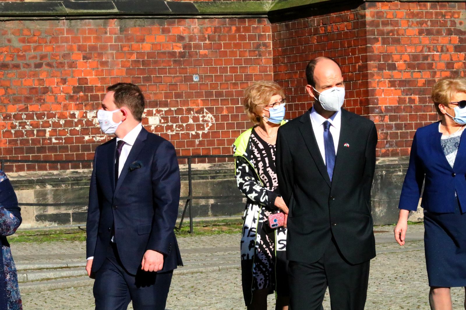 Tibor Gerencsér i Sandor Nedeczky z kurtuazyjną wizytą w Legnicy