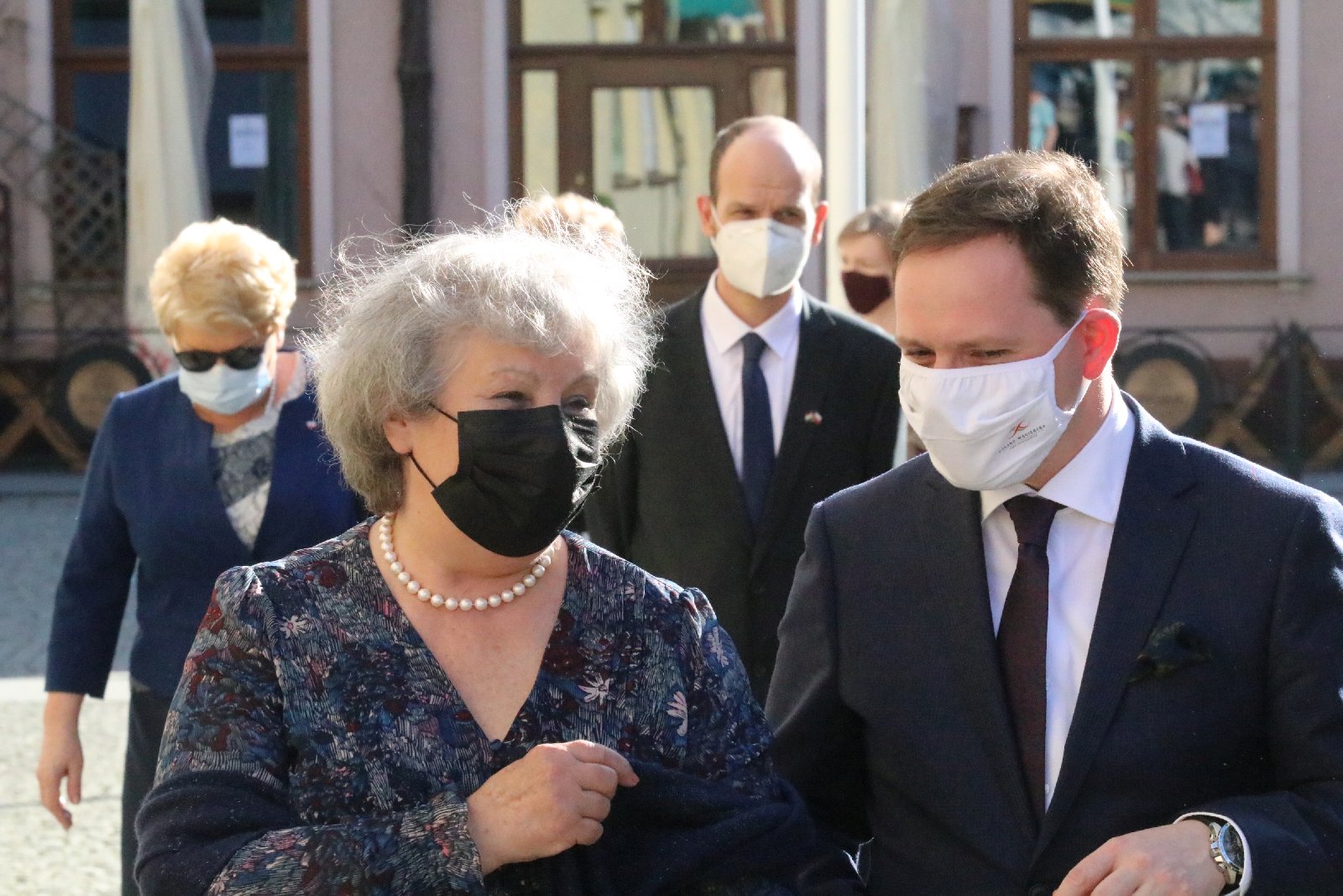 Tibor Gerencsér i Sandor Nedeczky z kurtuazyjną wizytą w Legnicy
