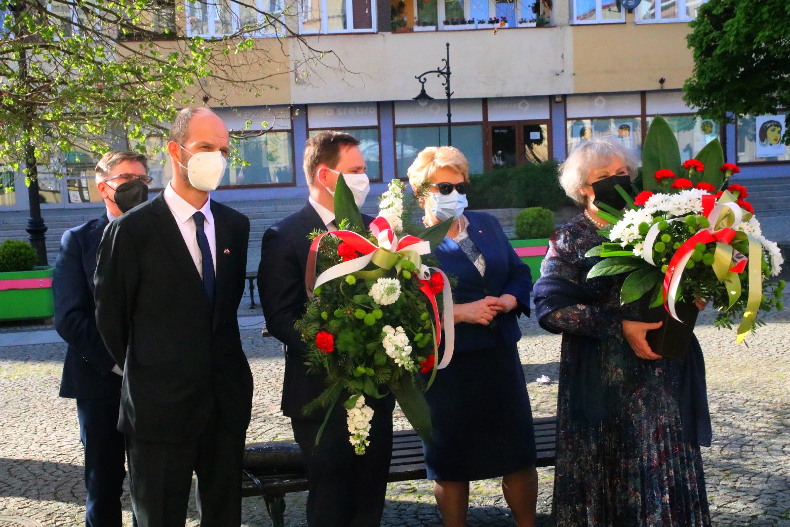 Tibor Gerencsér i Sandor Nedeczky z kurtuazyjną wizytą w Legnicy