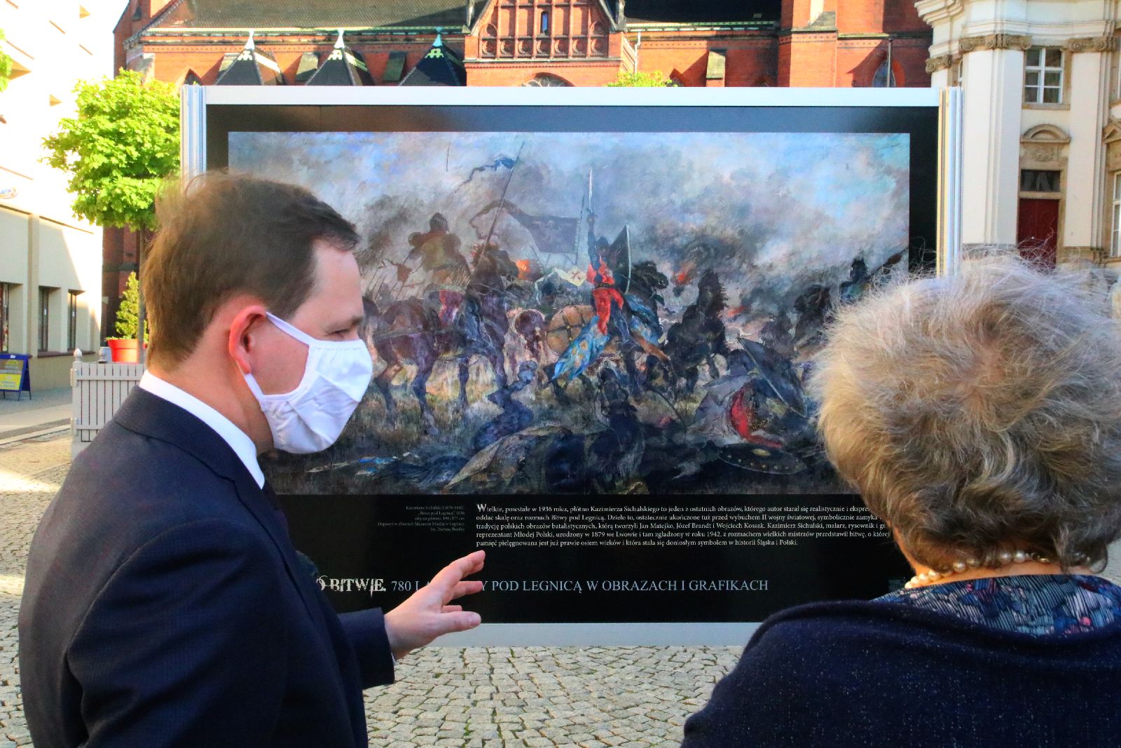 Tibor Gerencsér i Sandor Nedeczky z kurtuazyjną wizytą w Legnicy