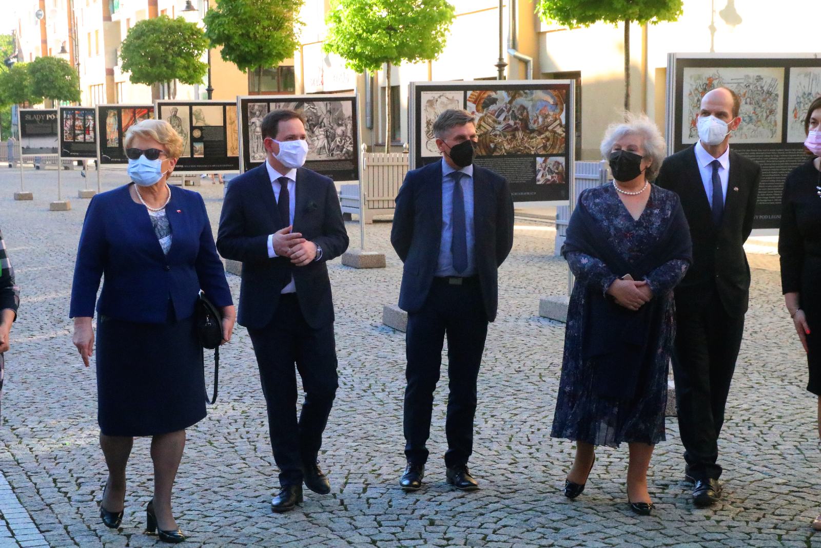 Tibor Gerencsér i Sandor Nedeczky z kurtuazyjną wizytą w Legnicy