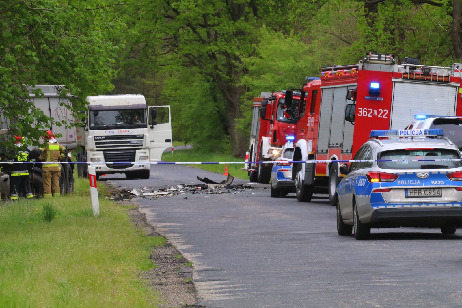 Zderzenie dwóch aut. Jedna osoba zginęła na miejscu