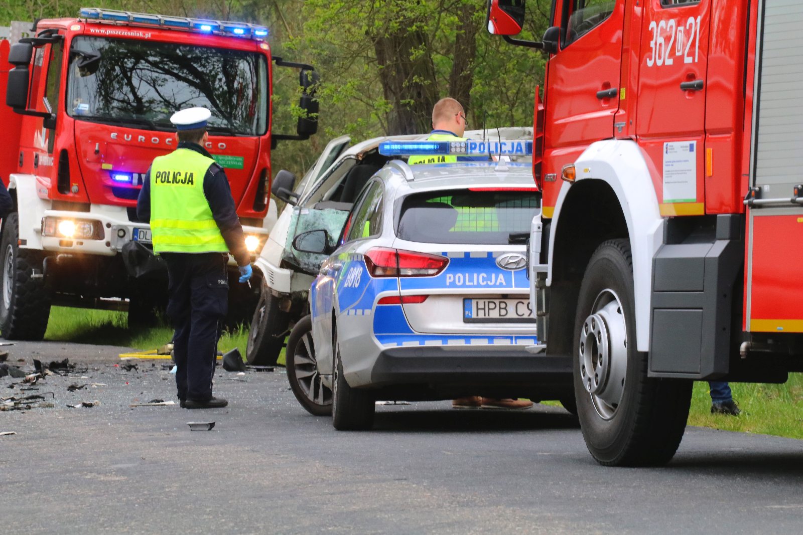 Zderzenie dwóch aut. Jedna osoba zginęła na miejscu