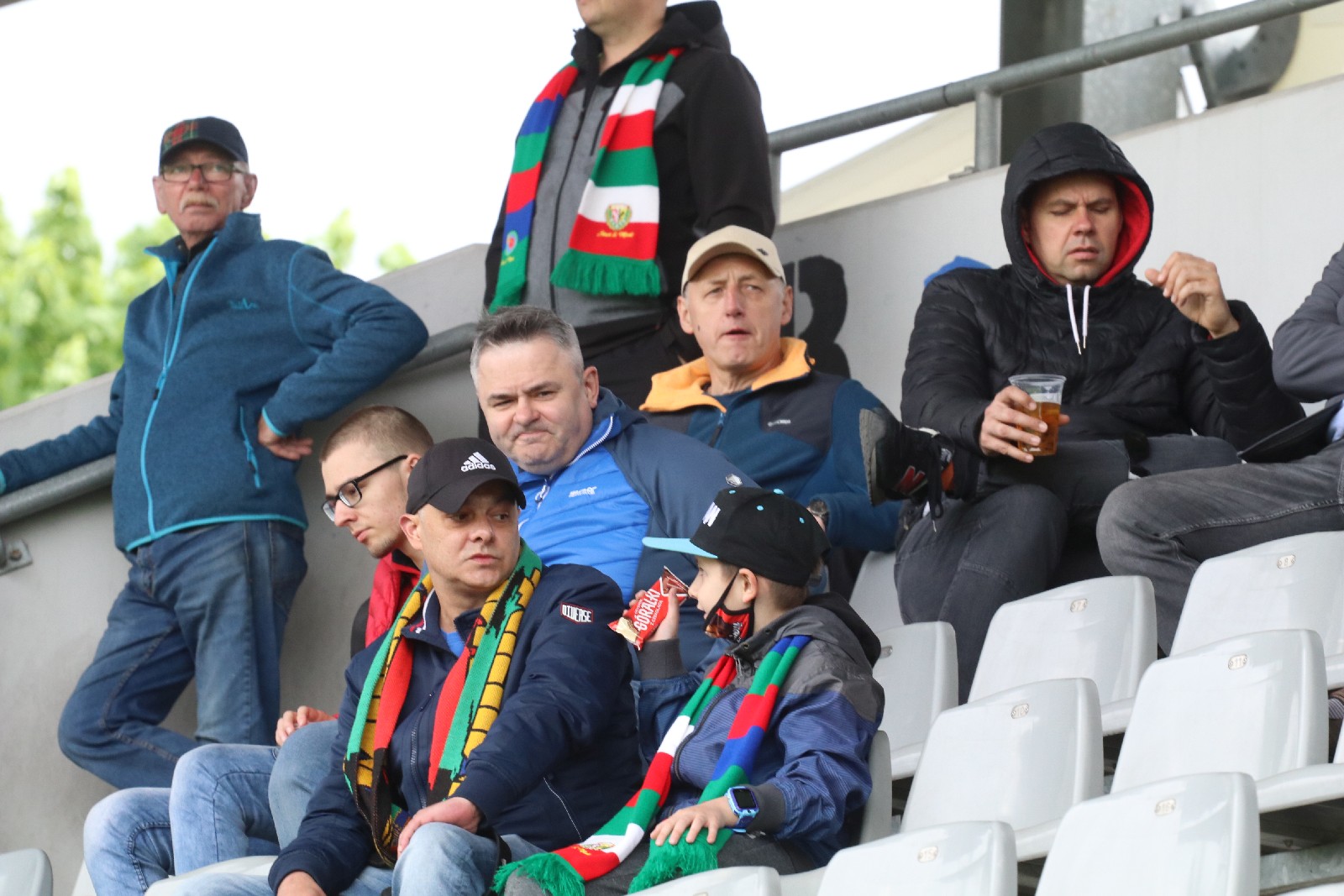 Kibice na trybunach zmotywowali Miedź do świetnej gry z ŁKSem