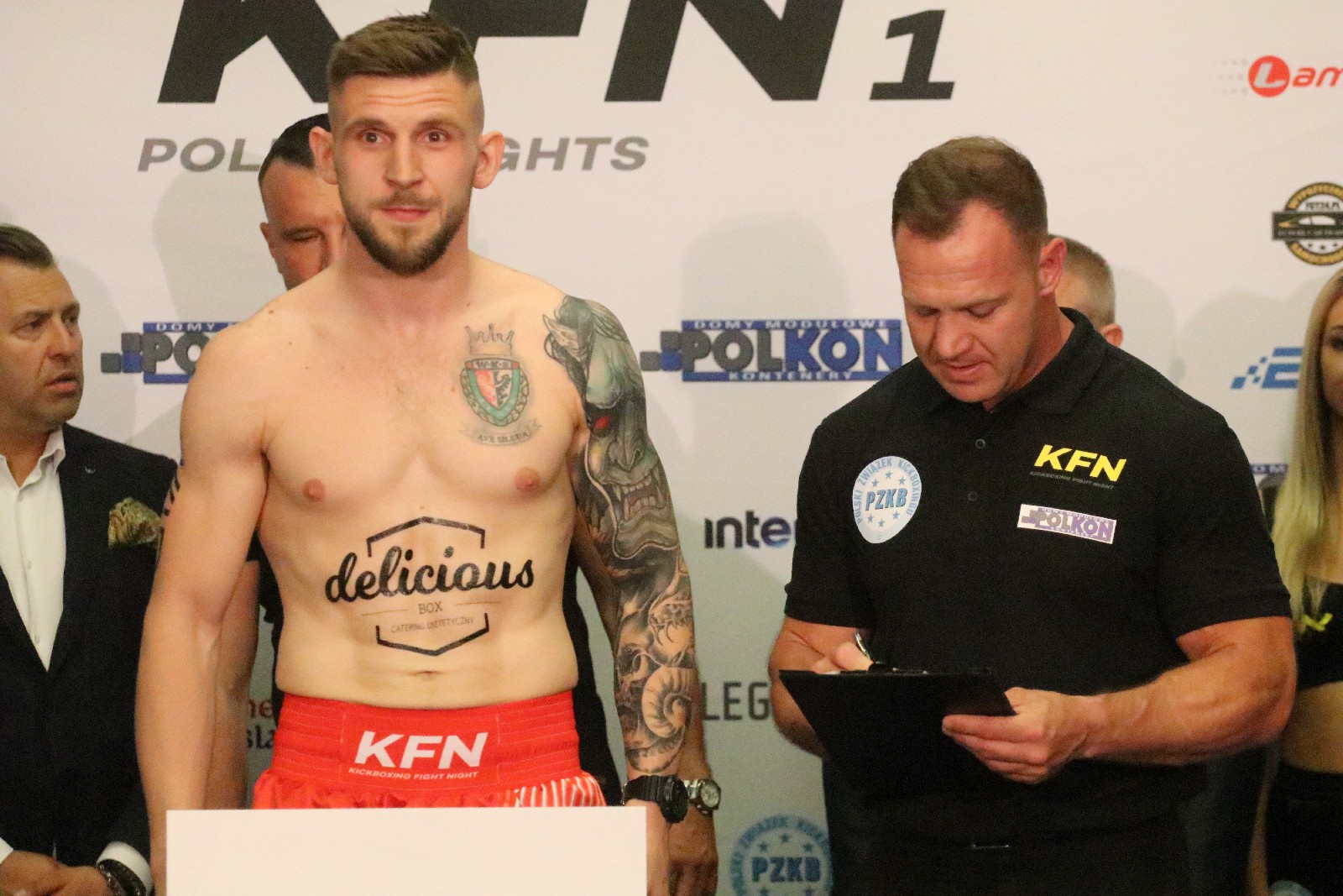 Ważenie zawodników przed galą KFN 1: POLKON Fights