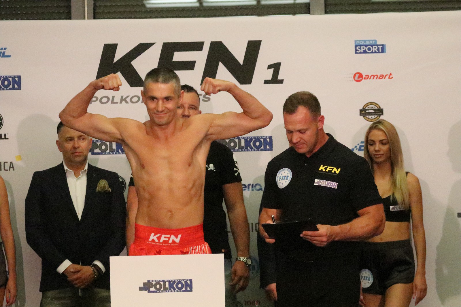 Ważenie zawodników przed galą KFN 1: POLKON Fights