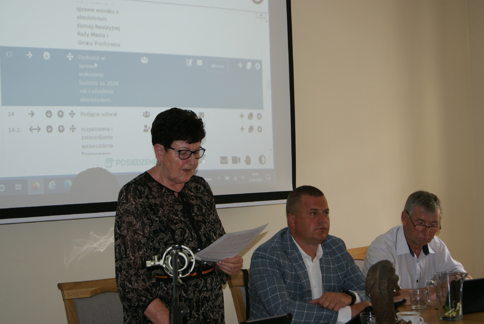 Radni miasta i gminy Prochowice skwitowali Alicję Sielicką
