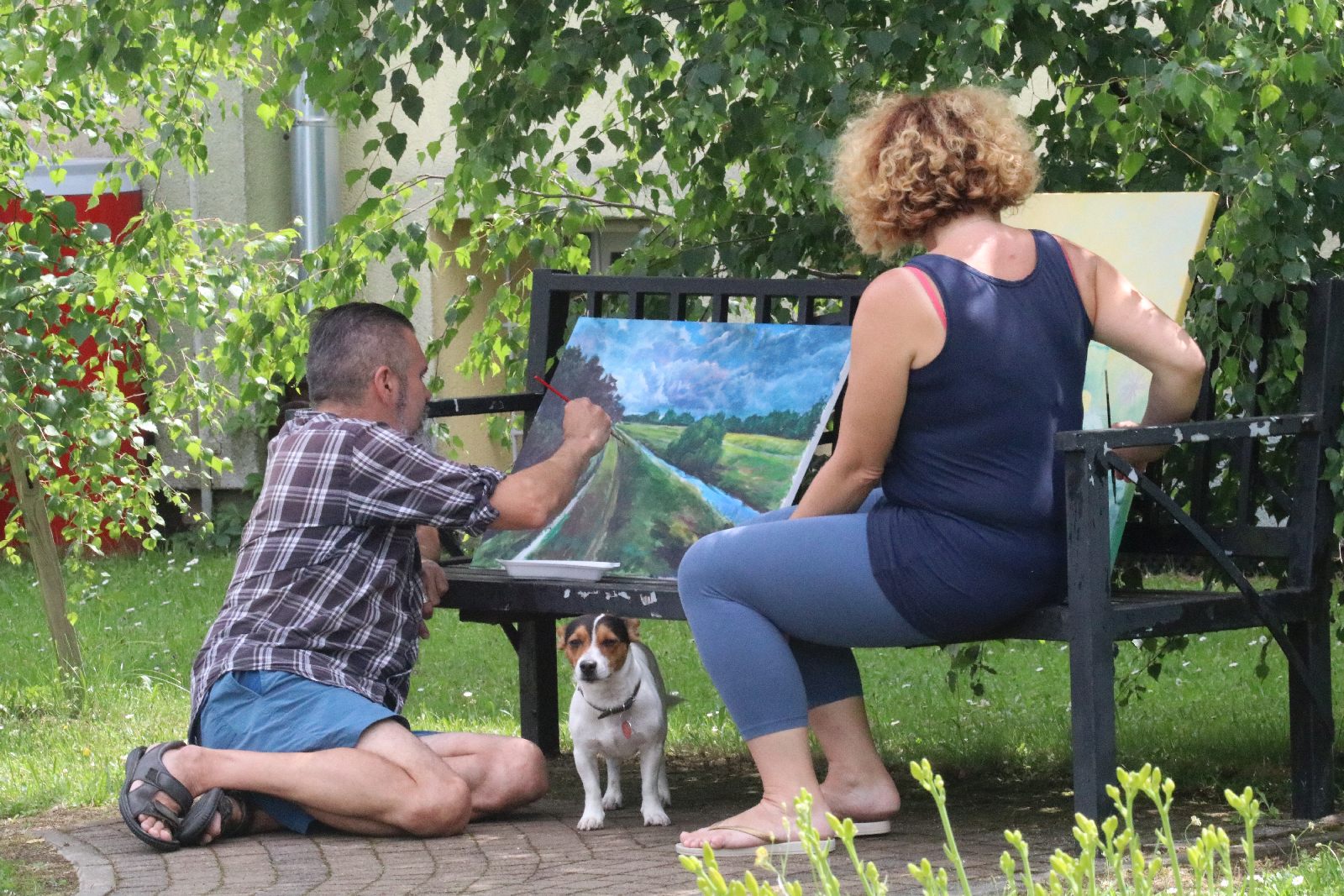 Artyści już zadomowili się w Prochowicach i tworzą