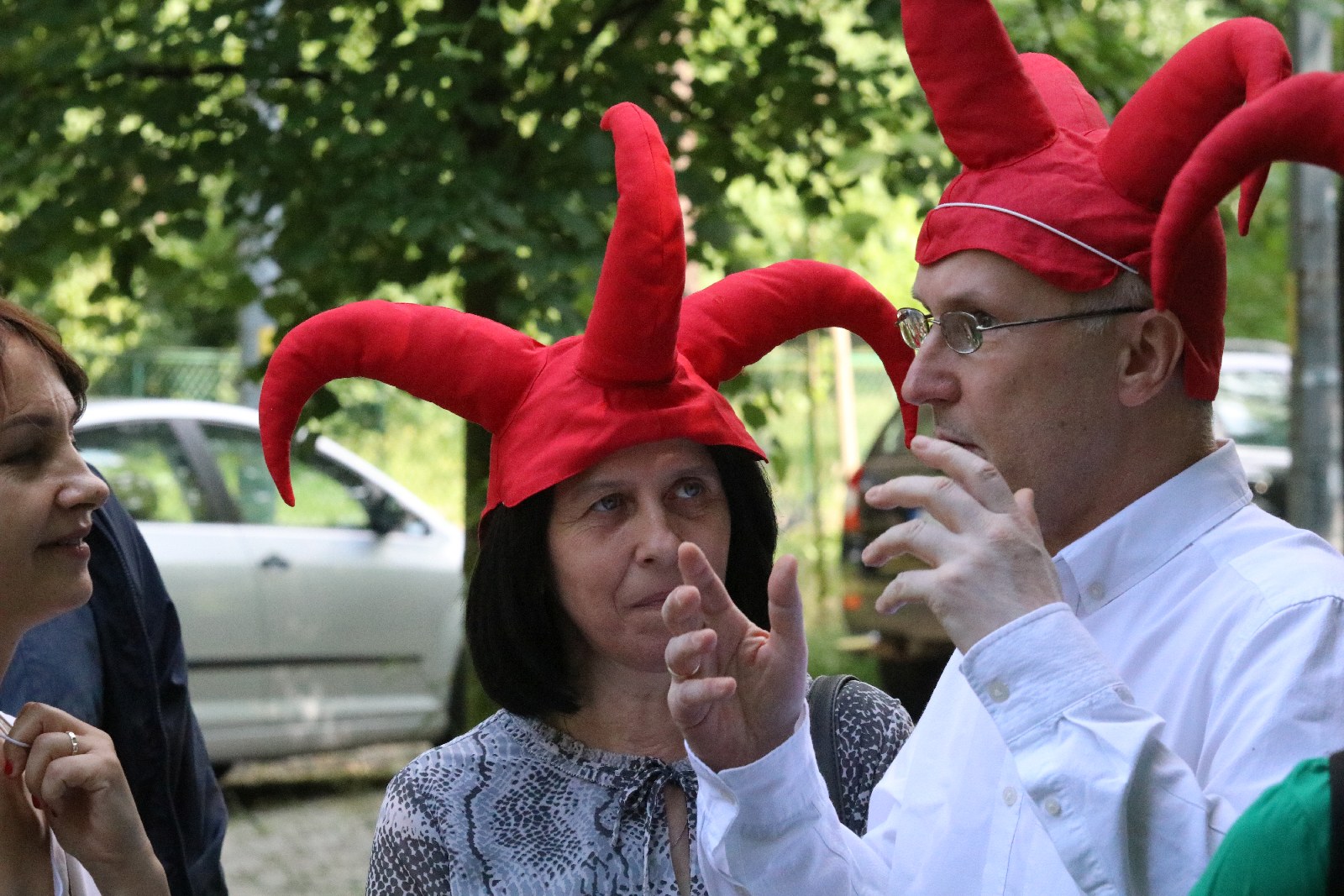 Całe rodziny wzięły udział w spacerze śladami Satyrykonu