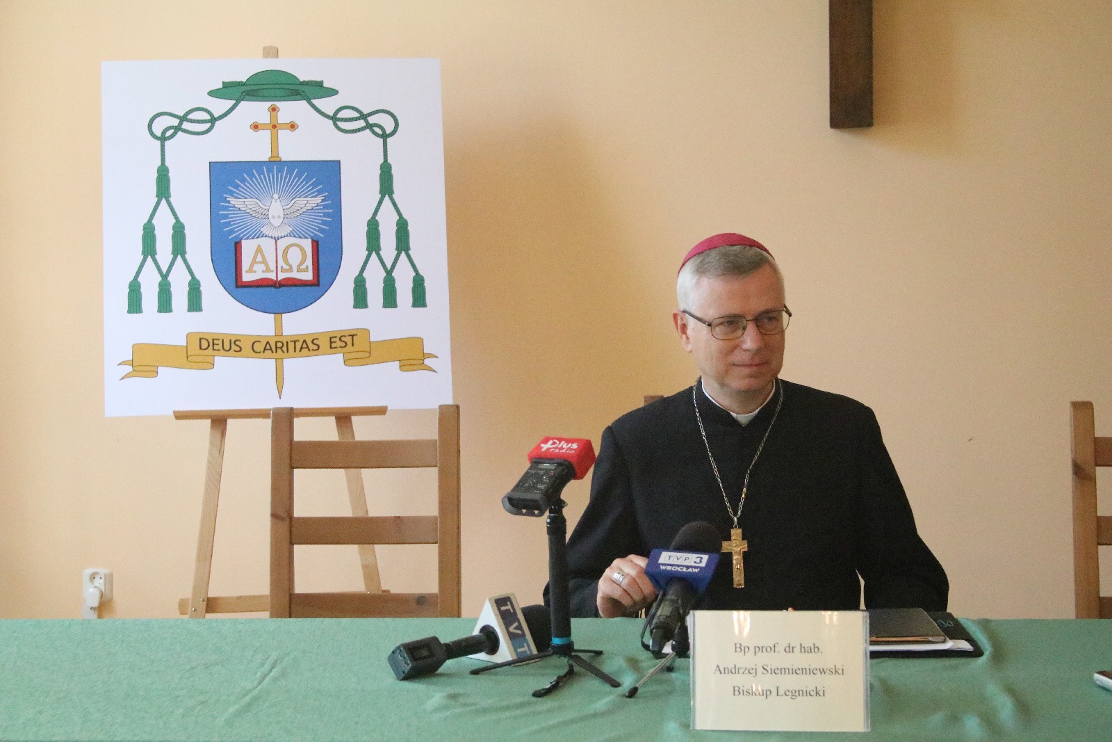 Biskup Andrzej Siemieniewski spotkał się z dziennikarzami