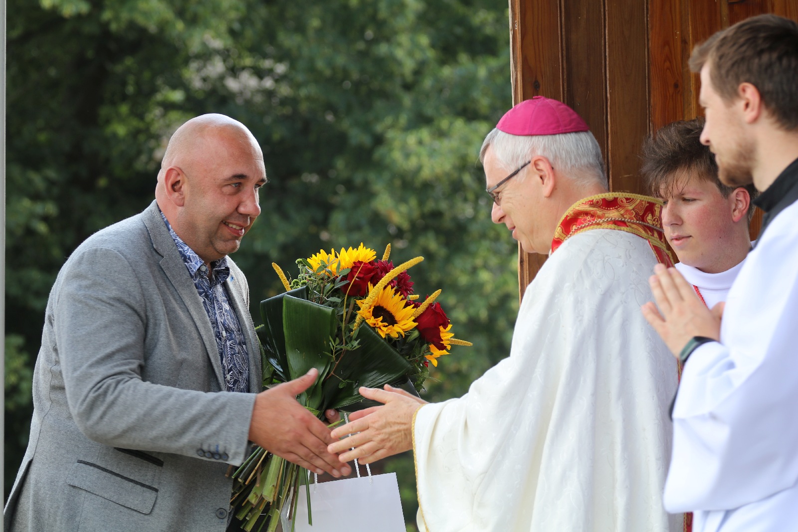Ksiądz biskup Andrzej Siemieniewski z wizytą w Snowidzy