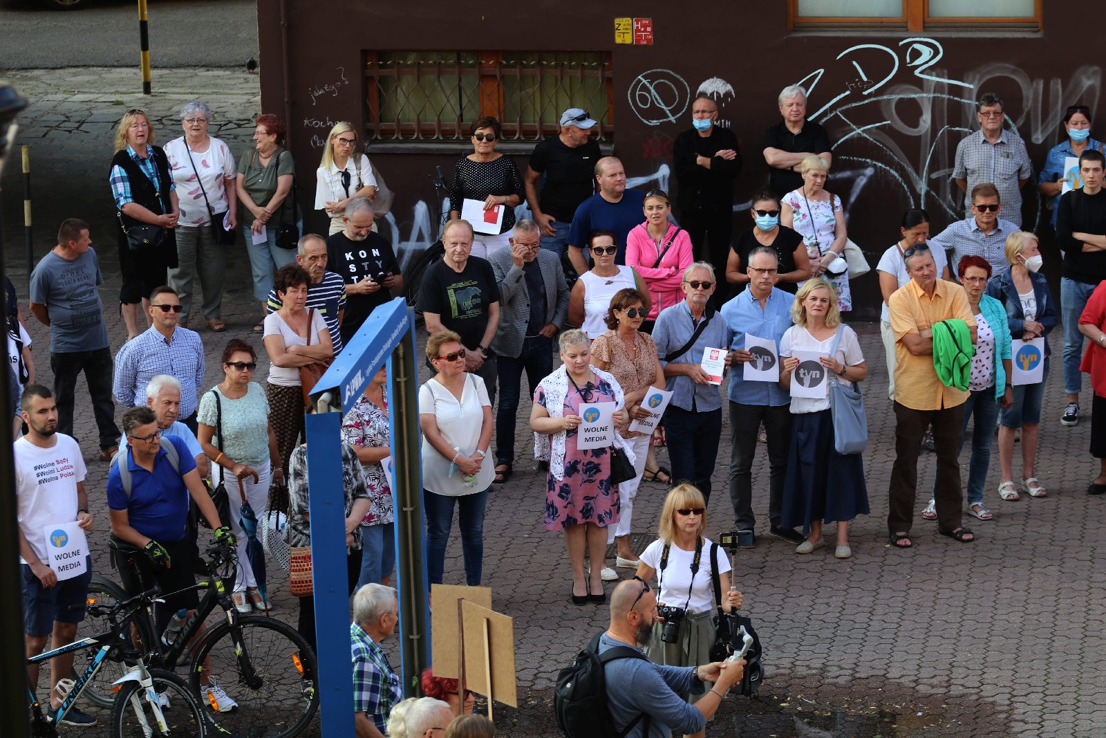 Wolne Media. Wolni Ludzie. Wolna Polska. Legnicki protest