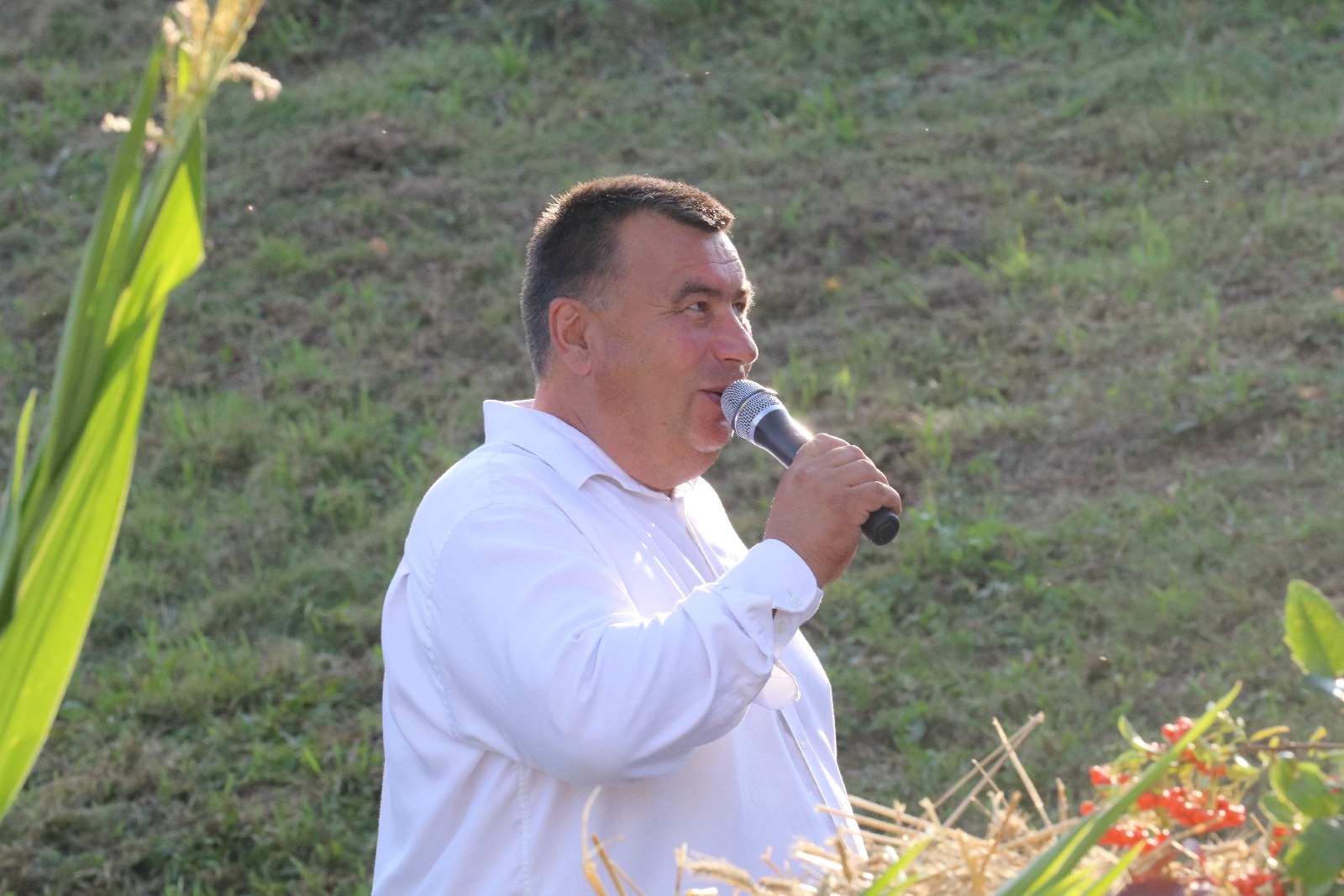 Mr. Z00B na zakończenie festynu dożynkowego w Grzybianach	