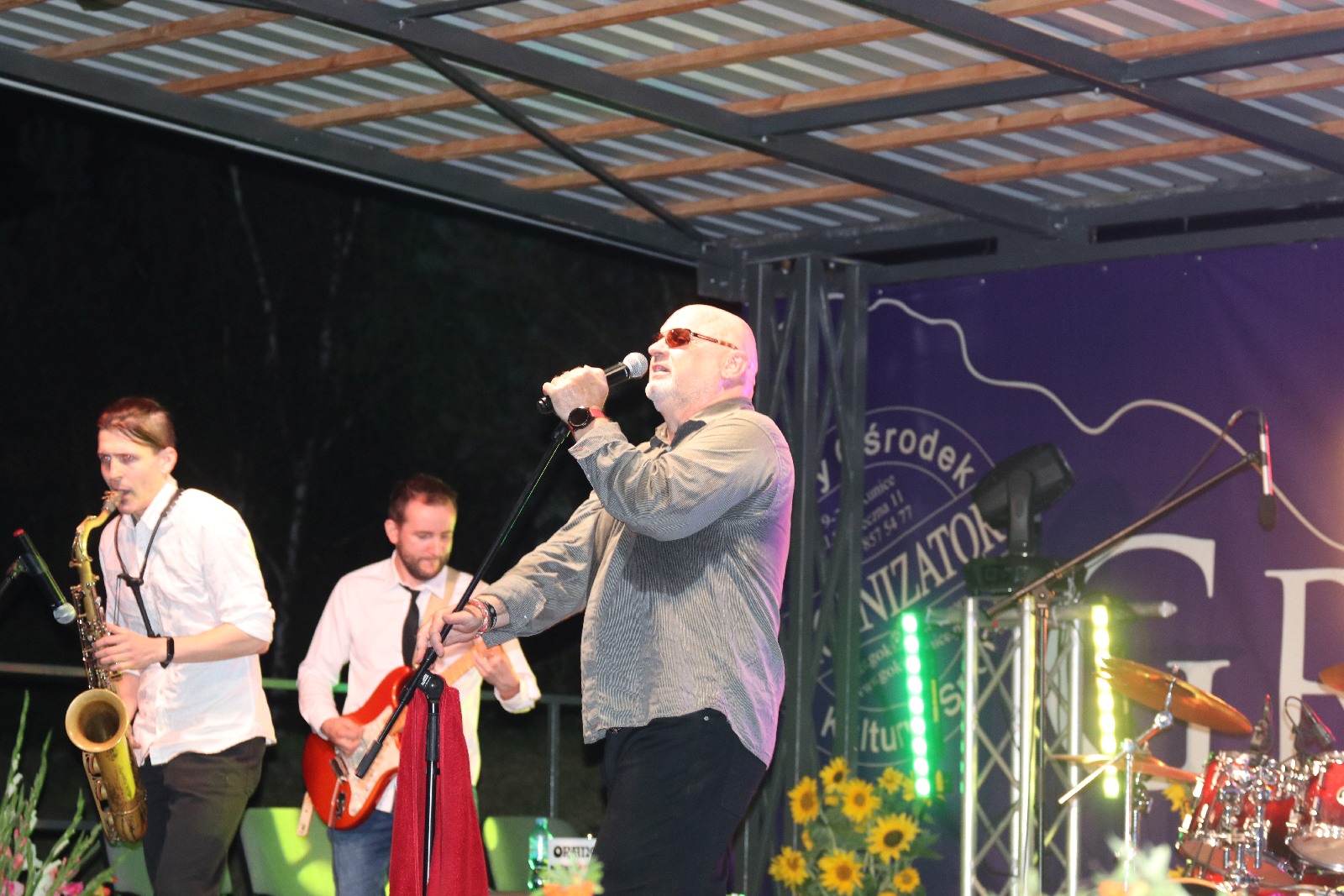 Mr. Z00B na zakończenie festynu dożynkowego w Grzybianach	