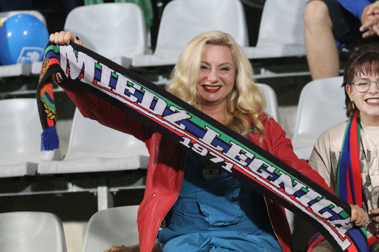 Kibice na meczu Miedzi Legnica z Łódzkim Klubem Sportowym